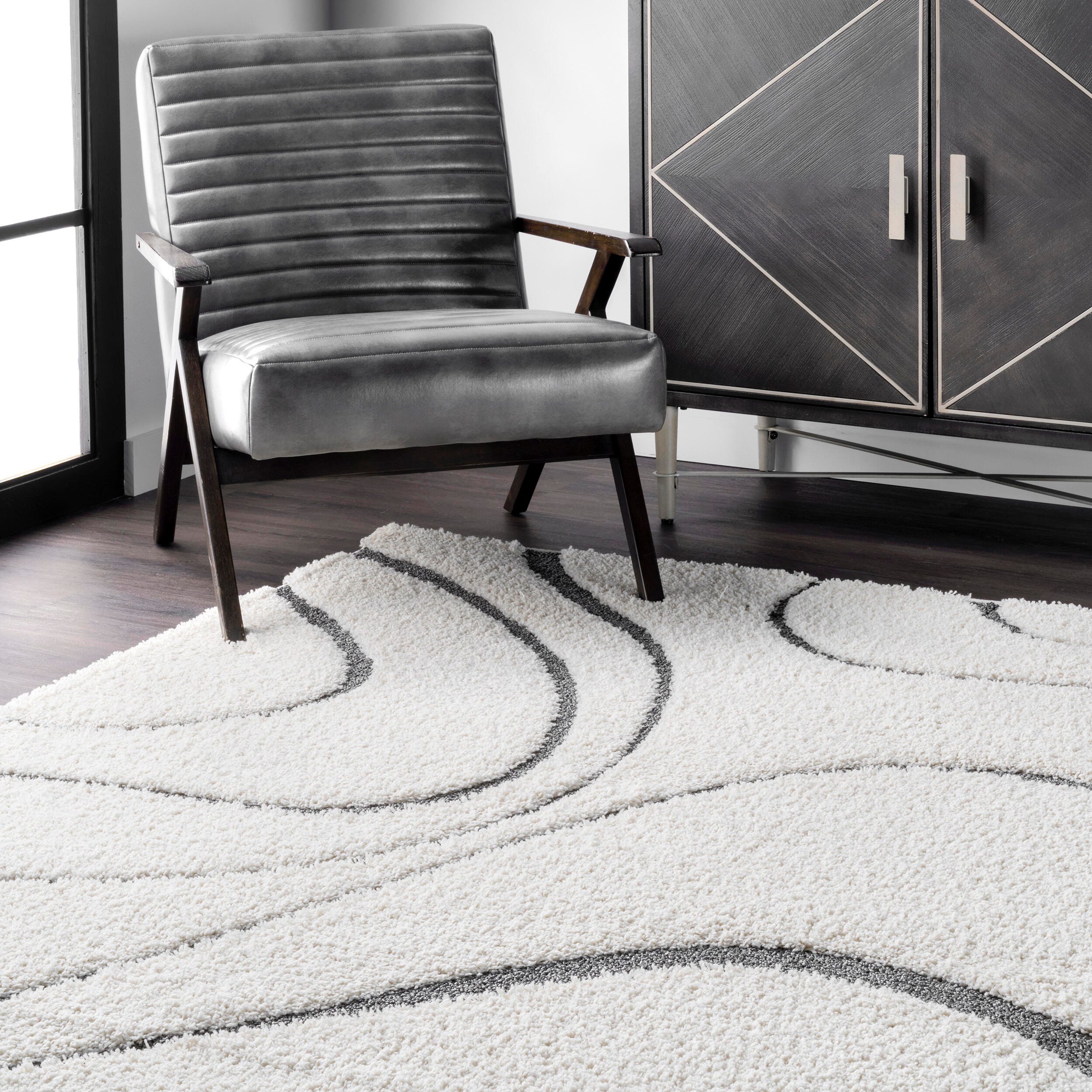Nuloom Carolyn Modern Shag Area Rug, Beige, large
