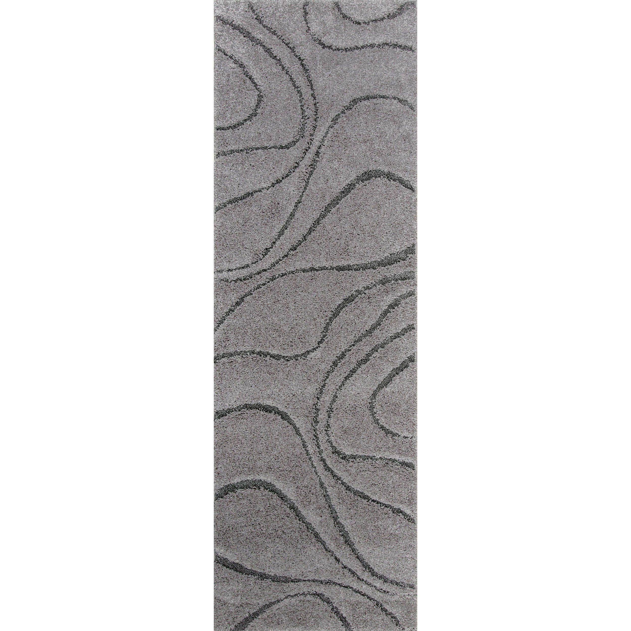 Nuloom Carolyn Modern Shag Area Rug, Dark Gray, large