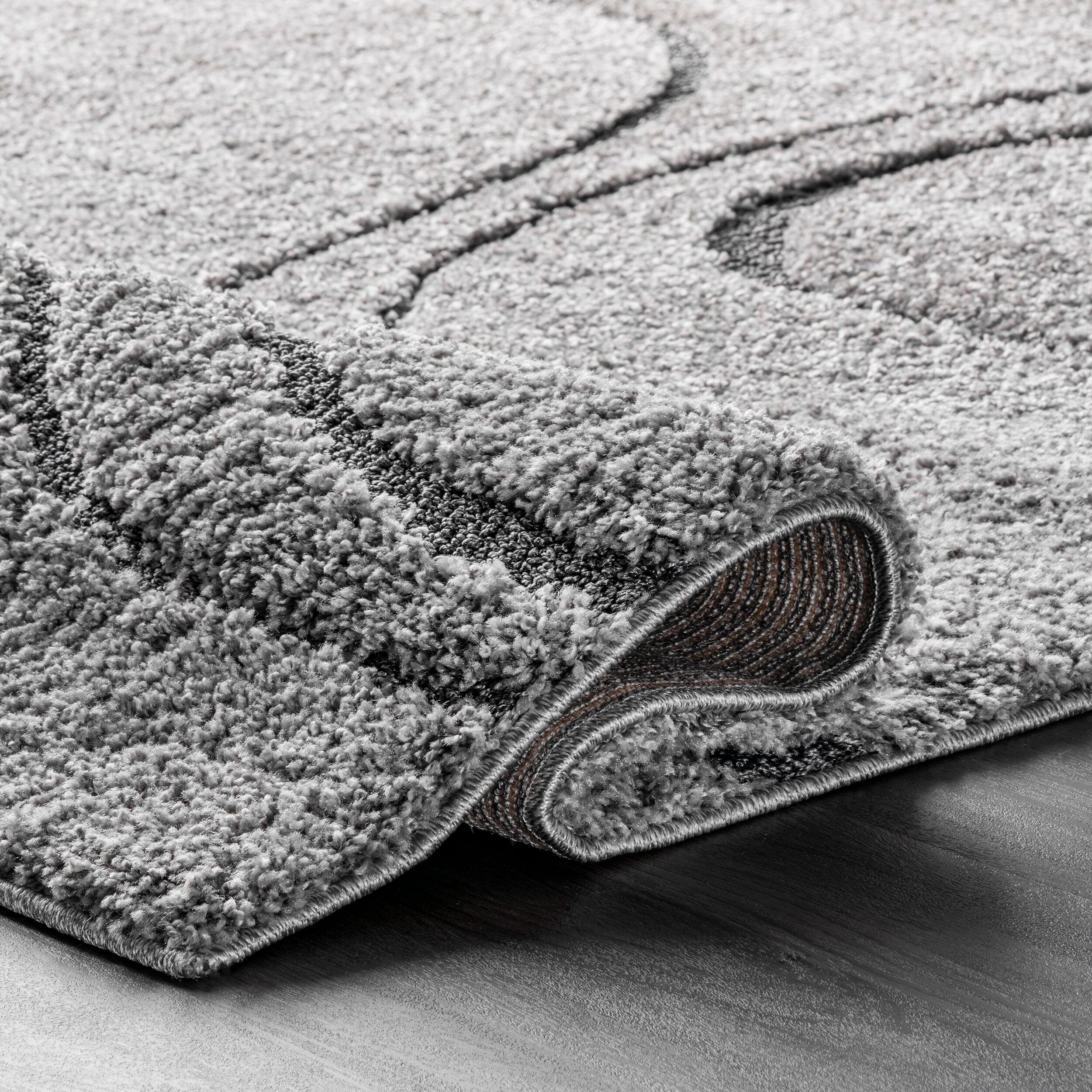 Nuloom Carolyn Modern Shag Area Rug, Dark Gray, large