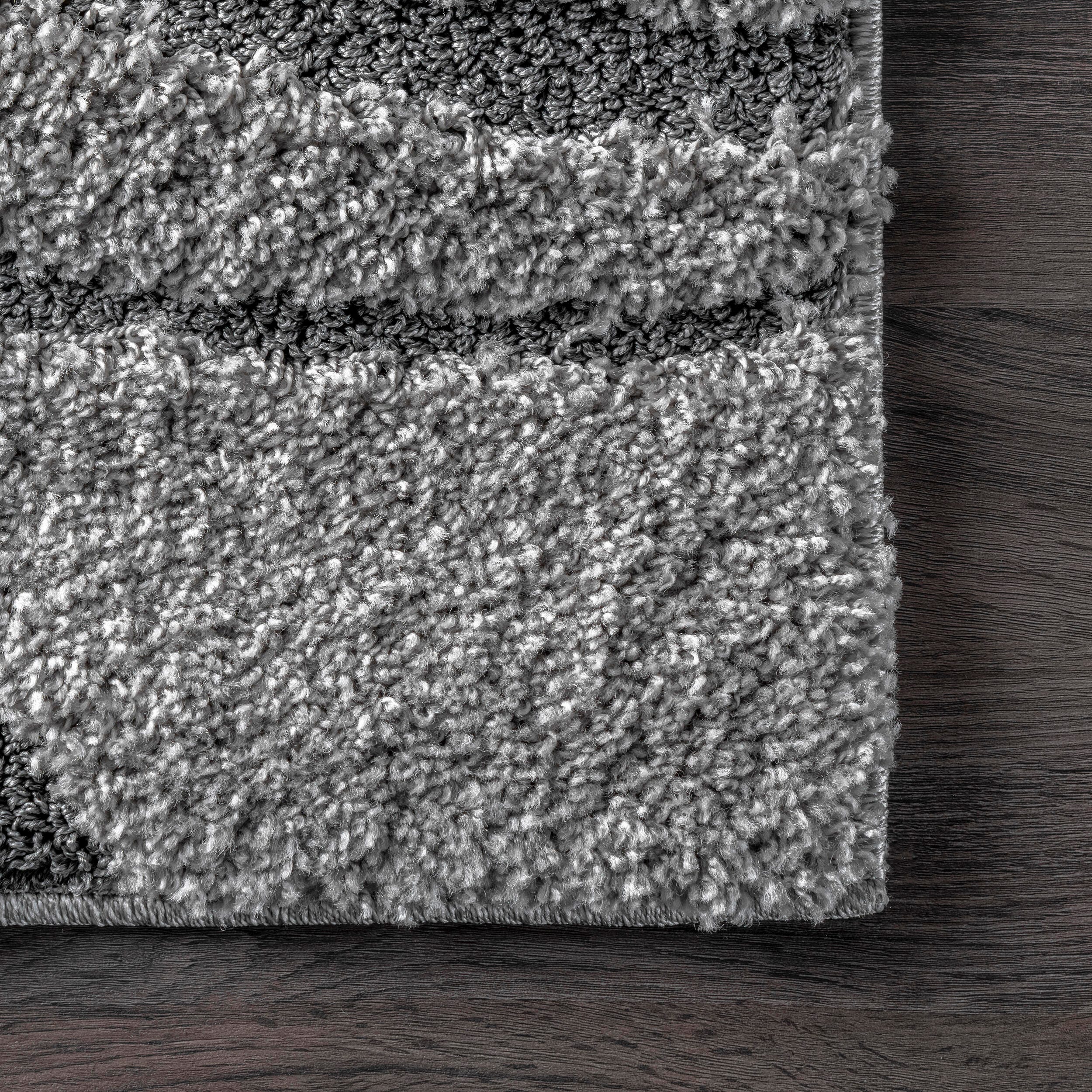 Nuloom Carolyn Modern Shag Area Rug, Dark Gray, large