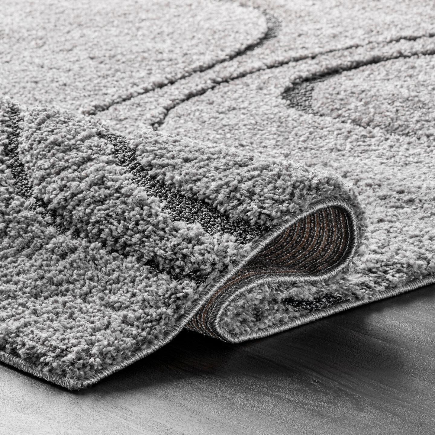Nuloom Carolyn Modern Shag Area Rug, Dark Gray, large