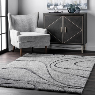 Nuloom Carolyn Modern Shag Area Rug, Dark Gray, rollover