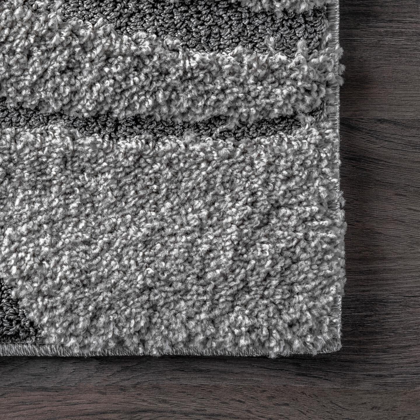 Nuloom Carolyn Modern Shag Area Rug, Dark Gray, large