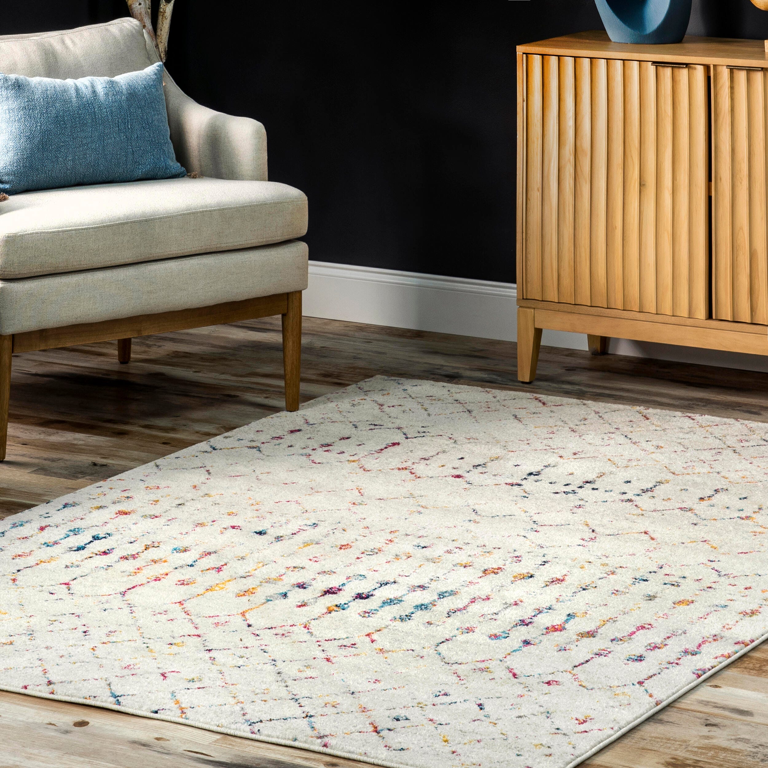 Nuloom Moroccan Blythe Area Rug, Light Multi, large