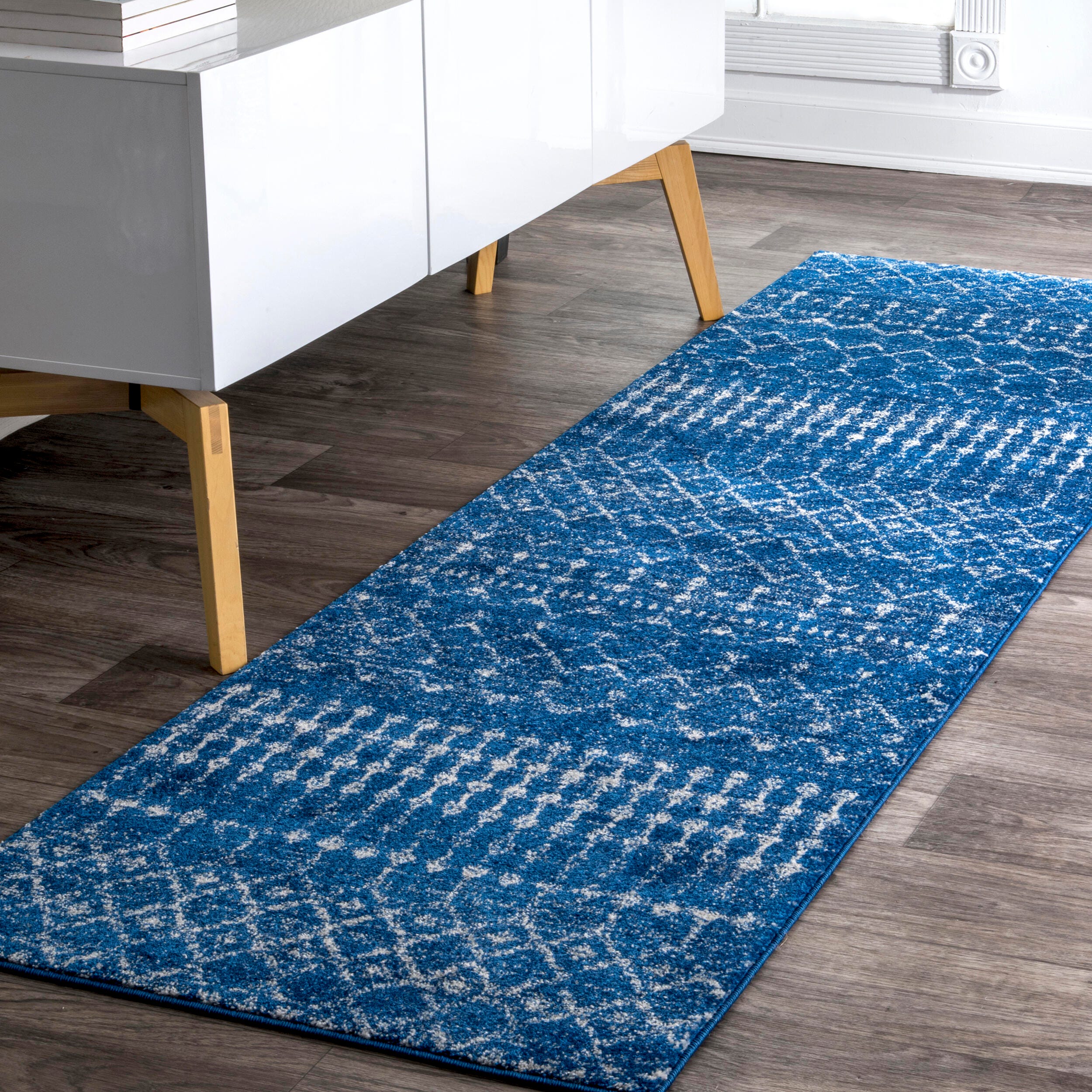 Nuloom Moroccan Blythe Area Rug, Blue, rollover