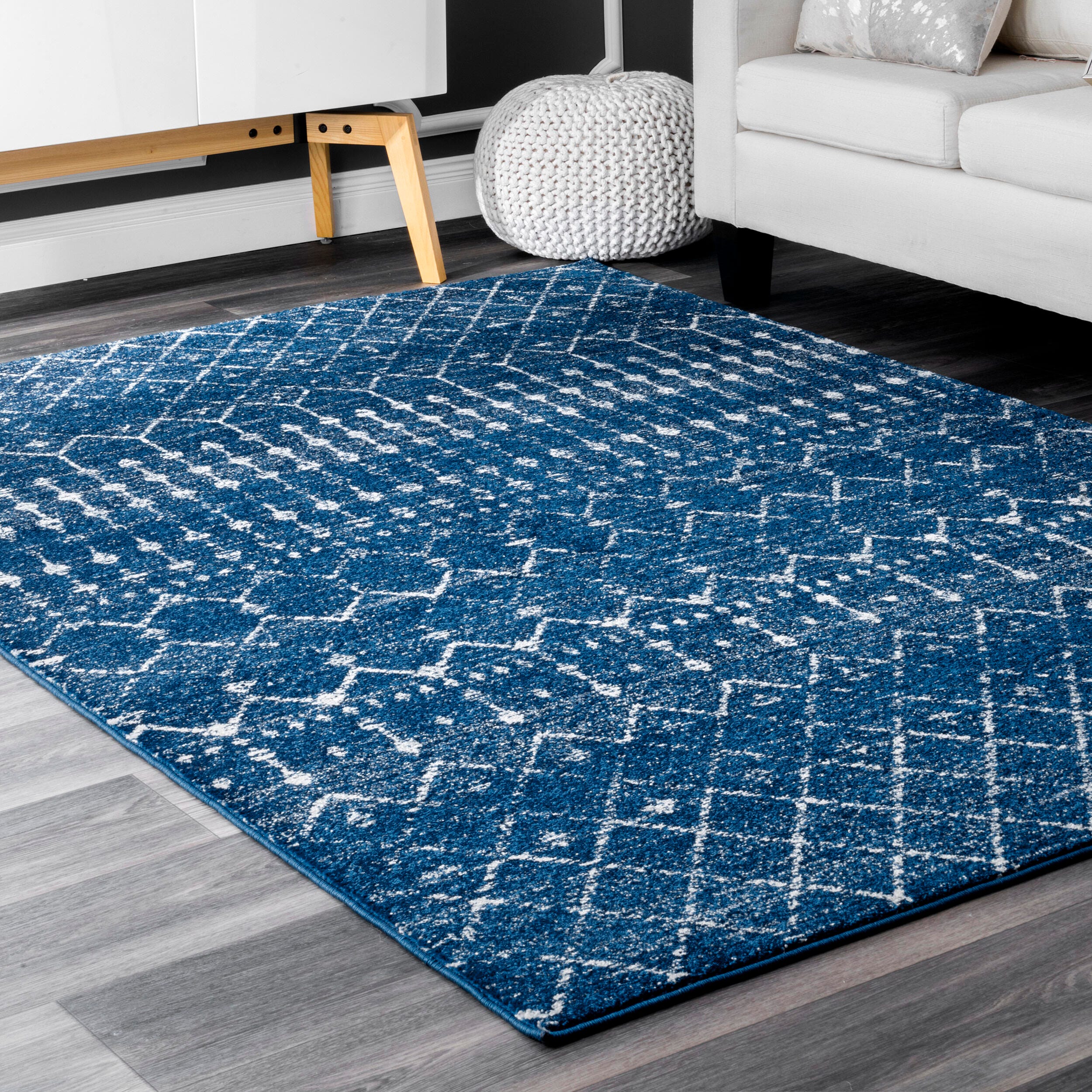 Nuloom Moroccan Blythe Area Rug, Blue, rollover