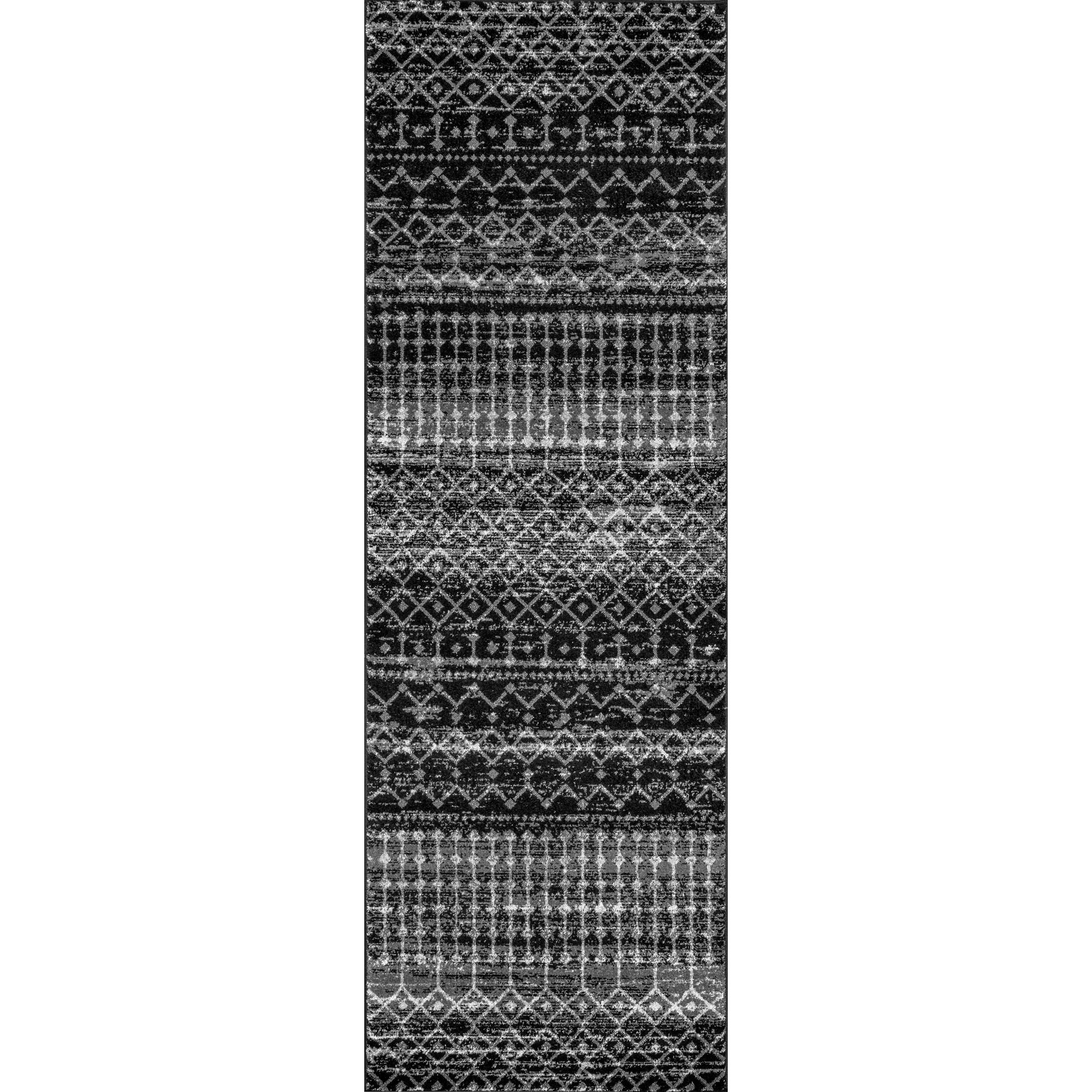 Nuloom Moroccan Blythe Area Rug, Black, large