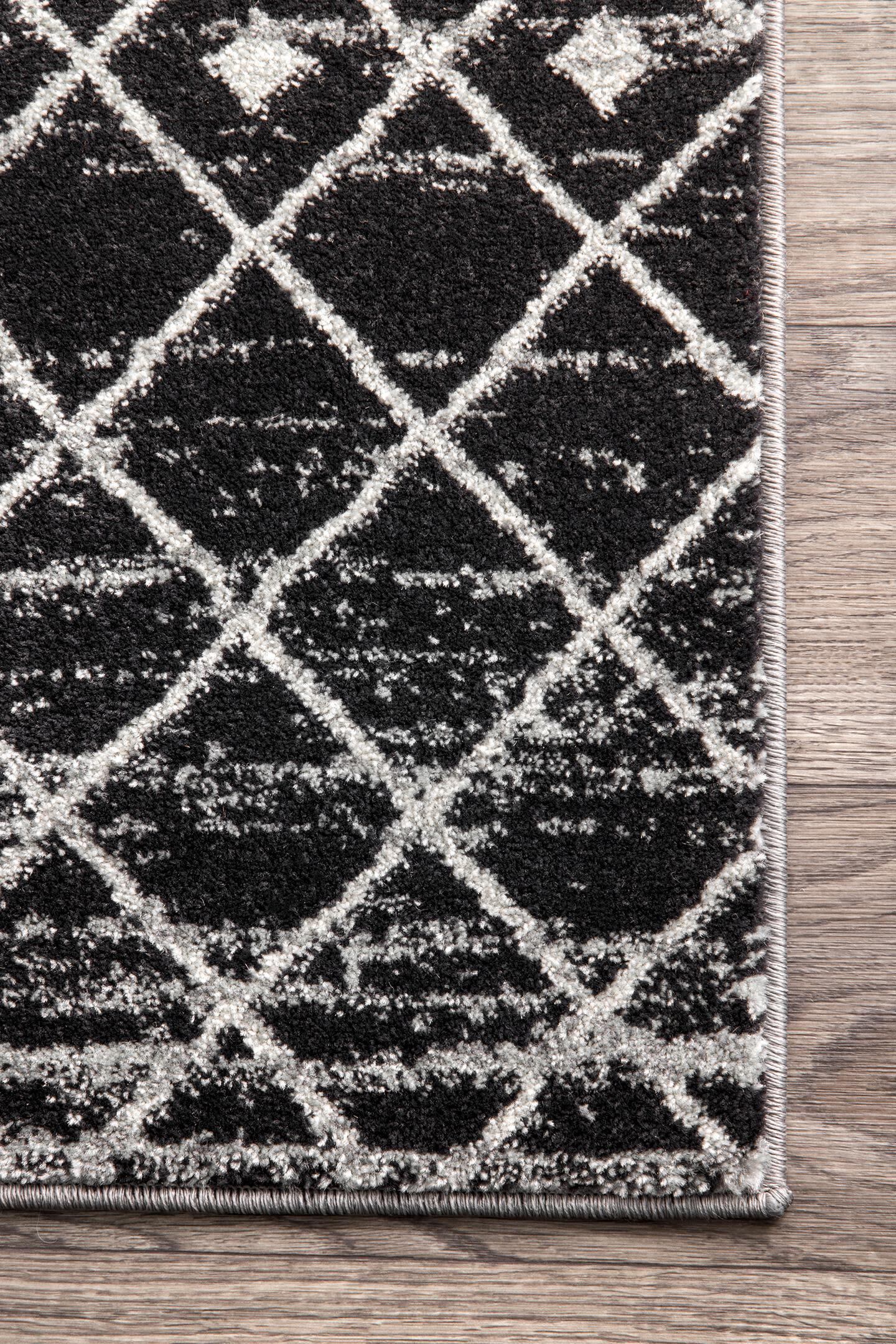Nuloom Moroccan Blythe Area Rug, Black, large