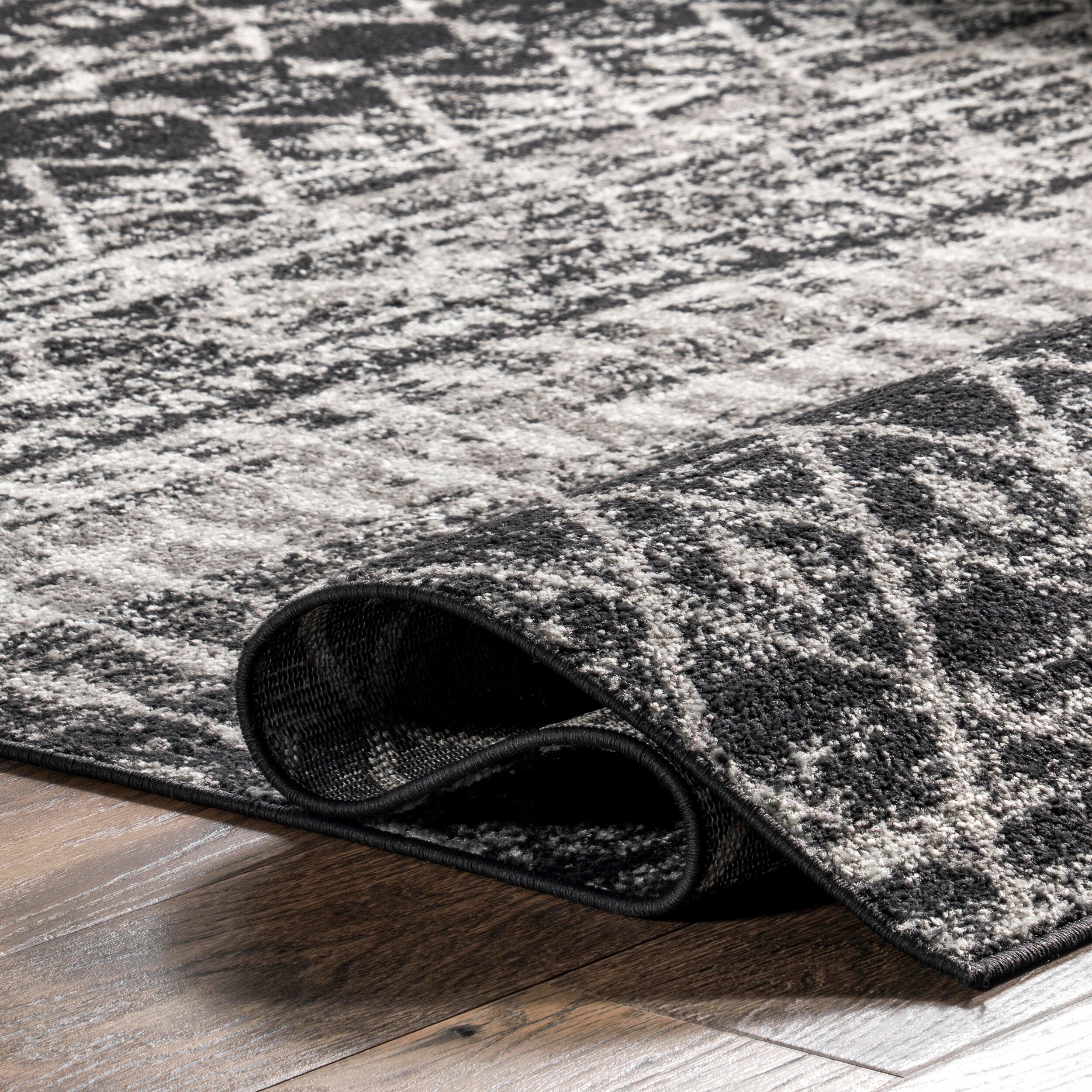 Nuloom Moroccan Blythe Area Rug, Black, large