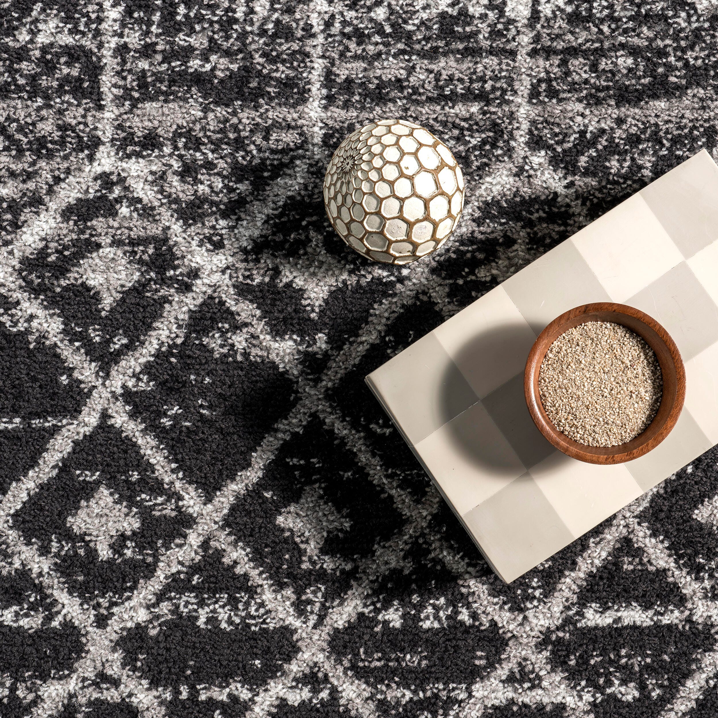 Nuloom Moroccan Blythe Area Rug, Black, large