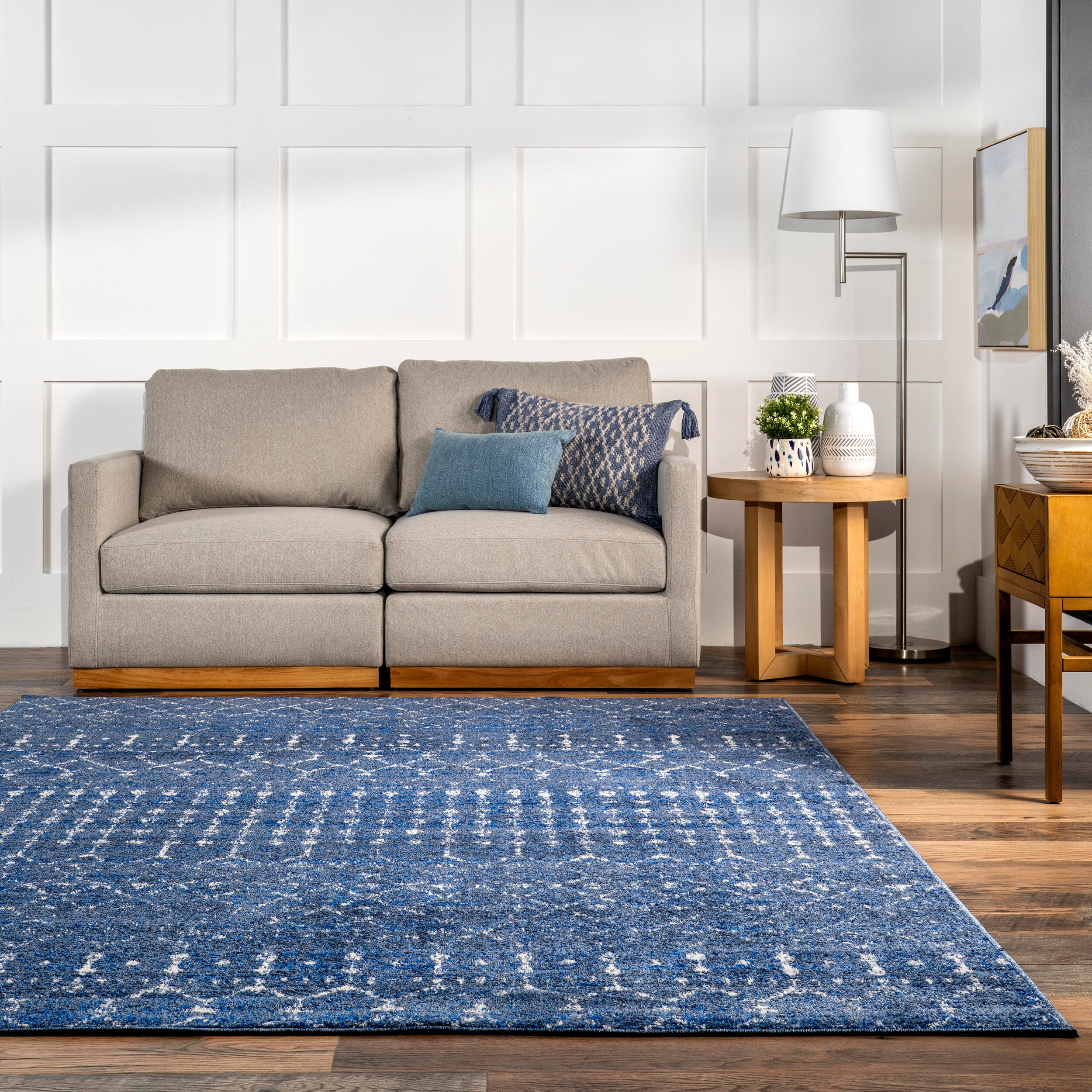 Nuloom Moroccan Blythe Area Rug, Dark Blue, large