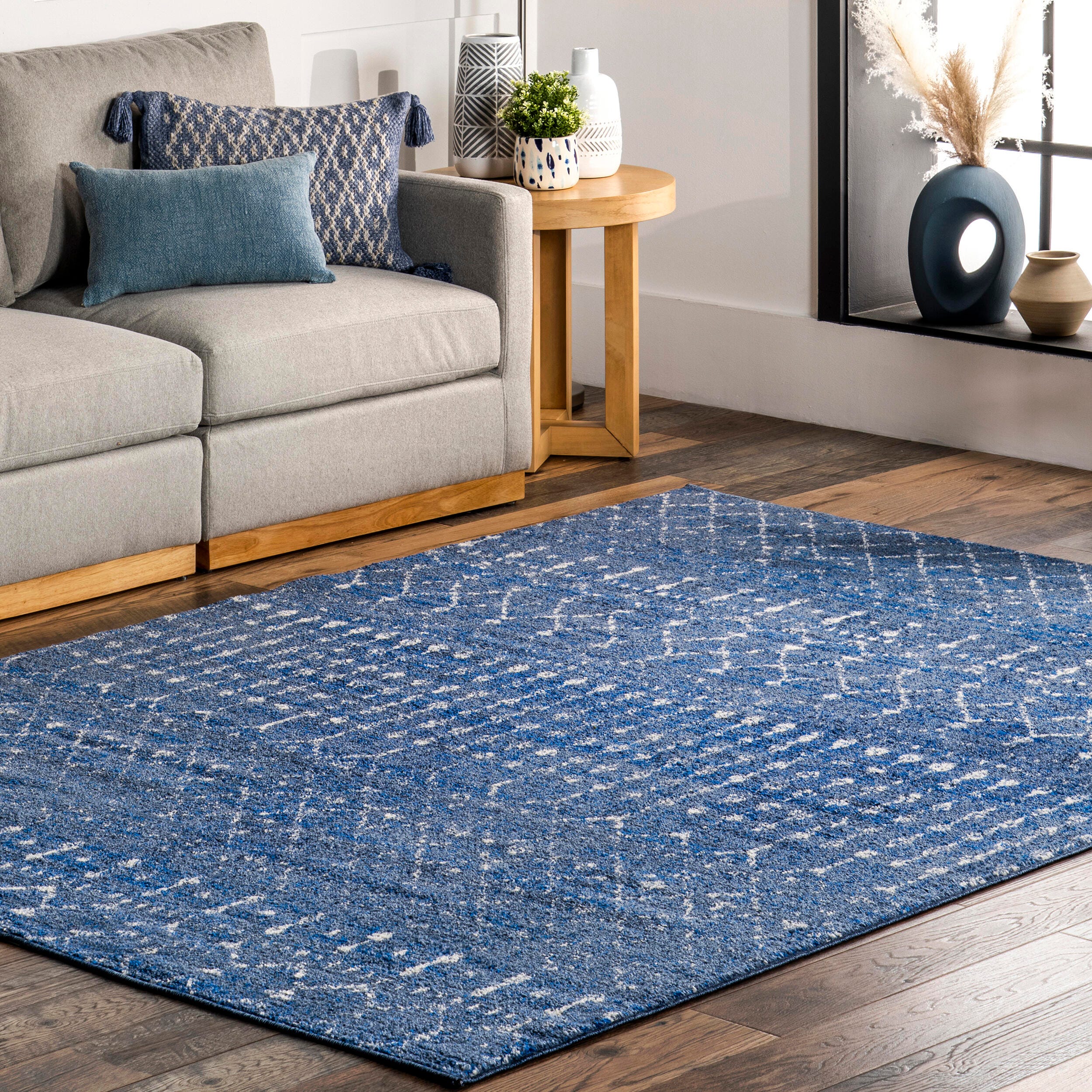 Nuloom Moroccan Blythe Area Rug, Dark Blue, large