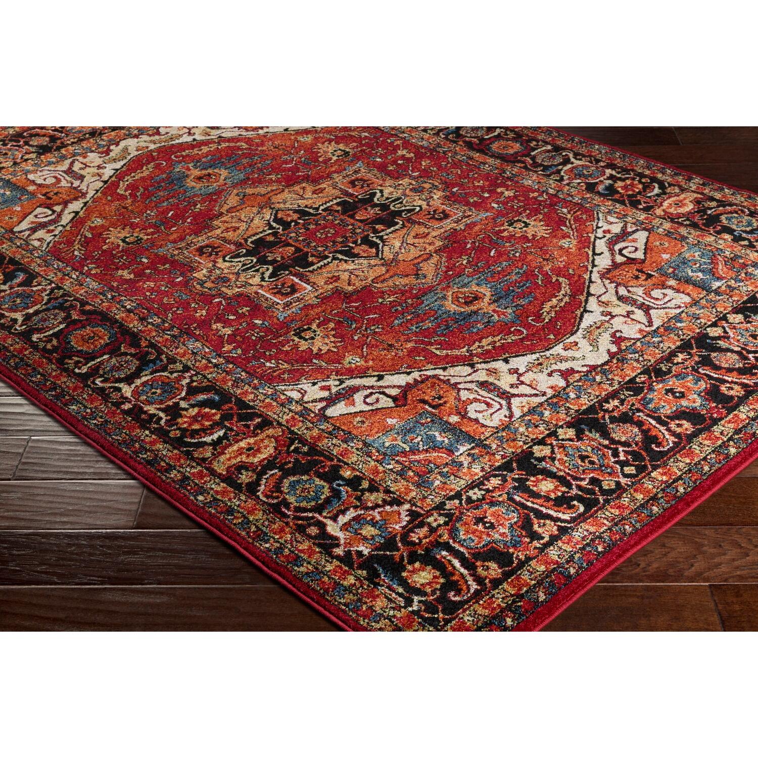 Home Accents Serapi 6' 7" X 9' 6" Area Rug, Red, rollover