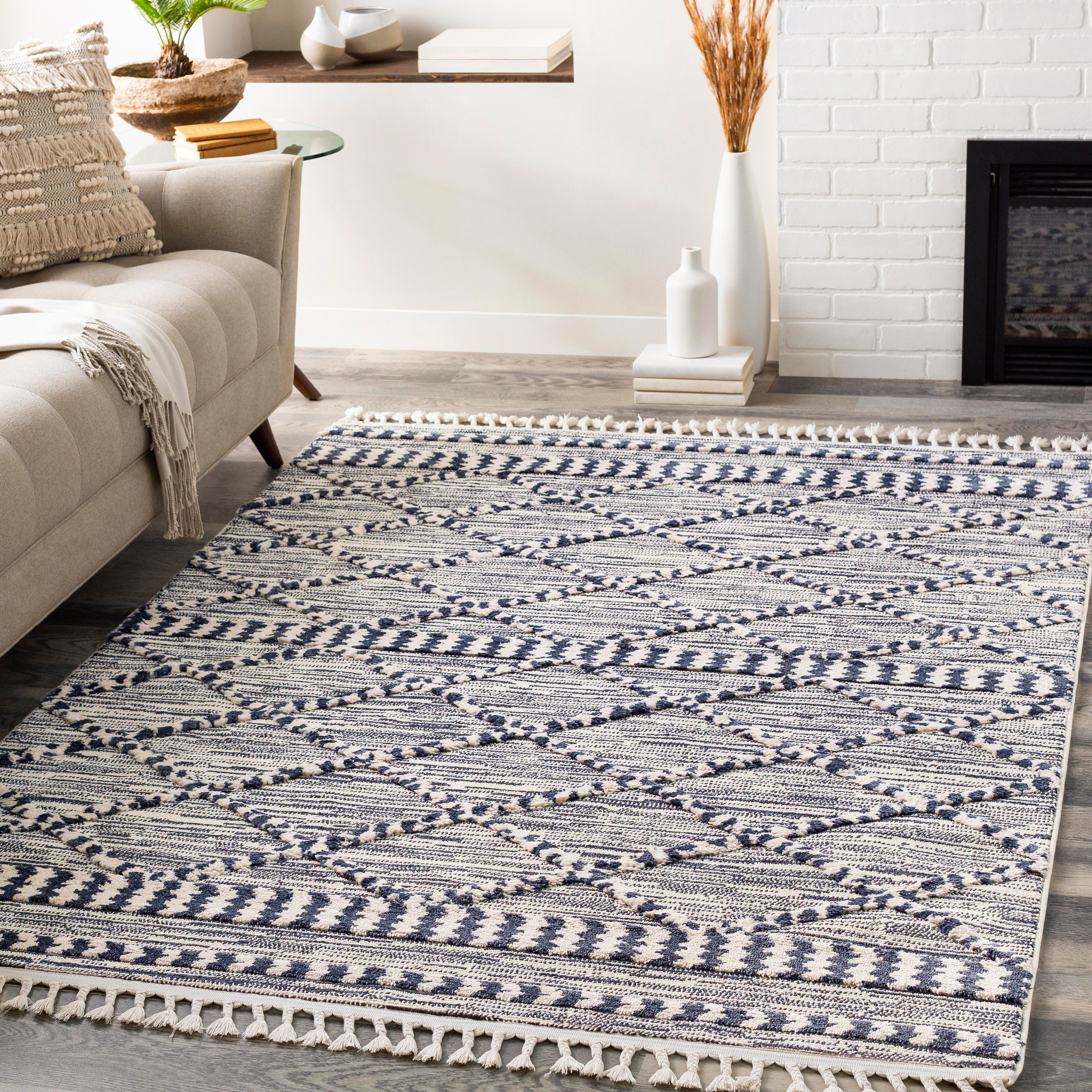 Home Accent Vance 5'3" x 7'3" Area Rug, Blue, rollover