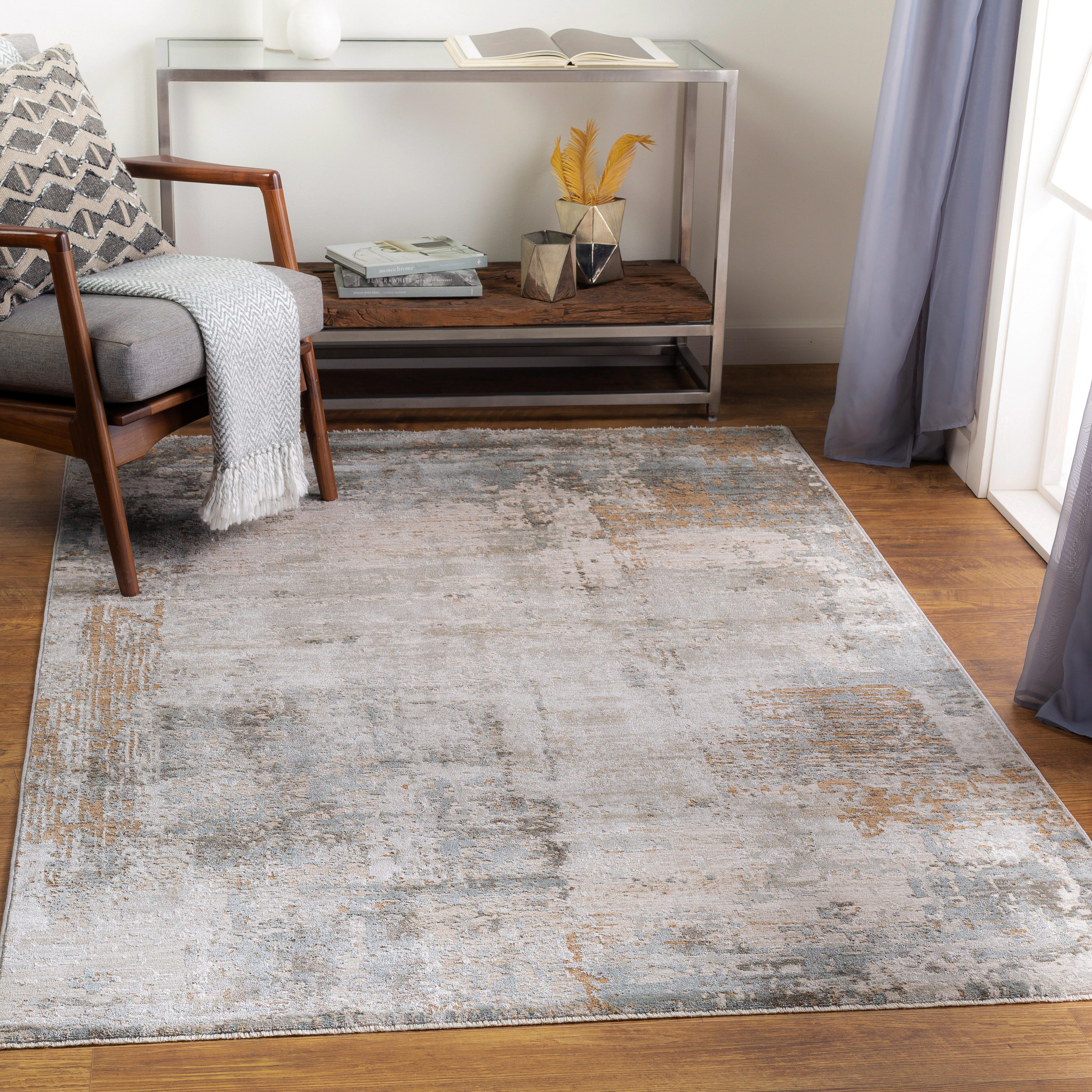 Home Accent Langenfeld 2'7" x 10' Runner Rug, Gray, large