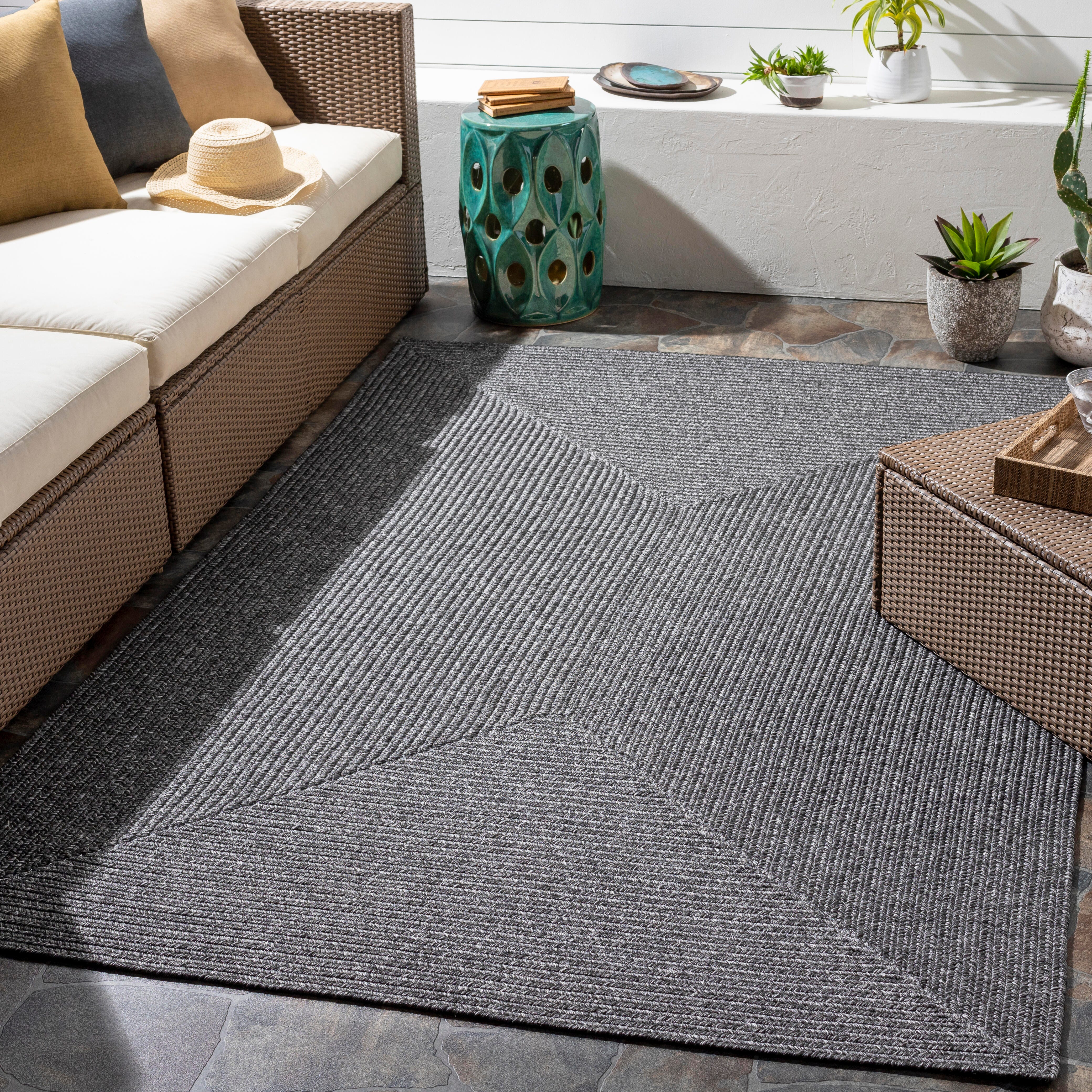 Home Accent Russum 8'6" x 11'6" Area Rug, Black/Gray, rollover