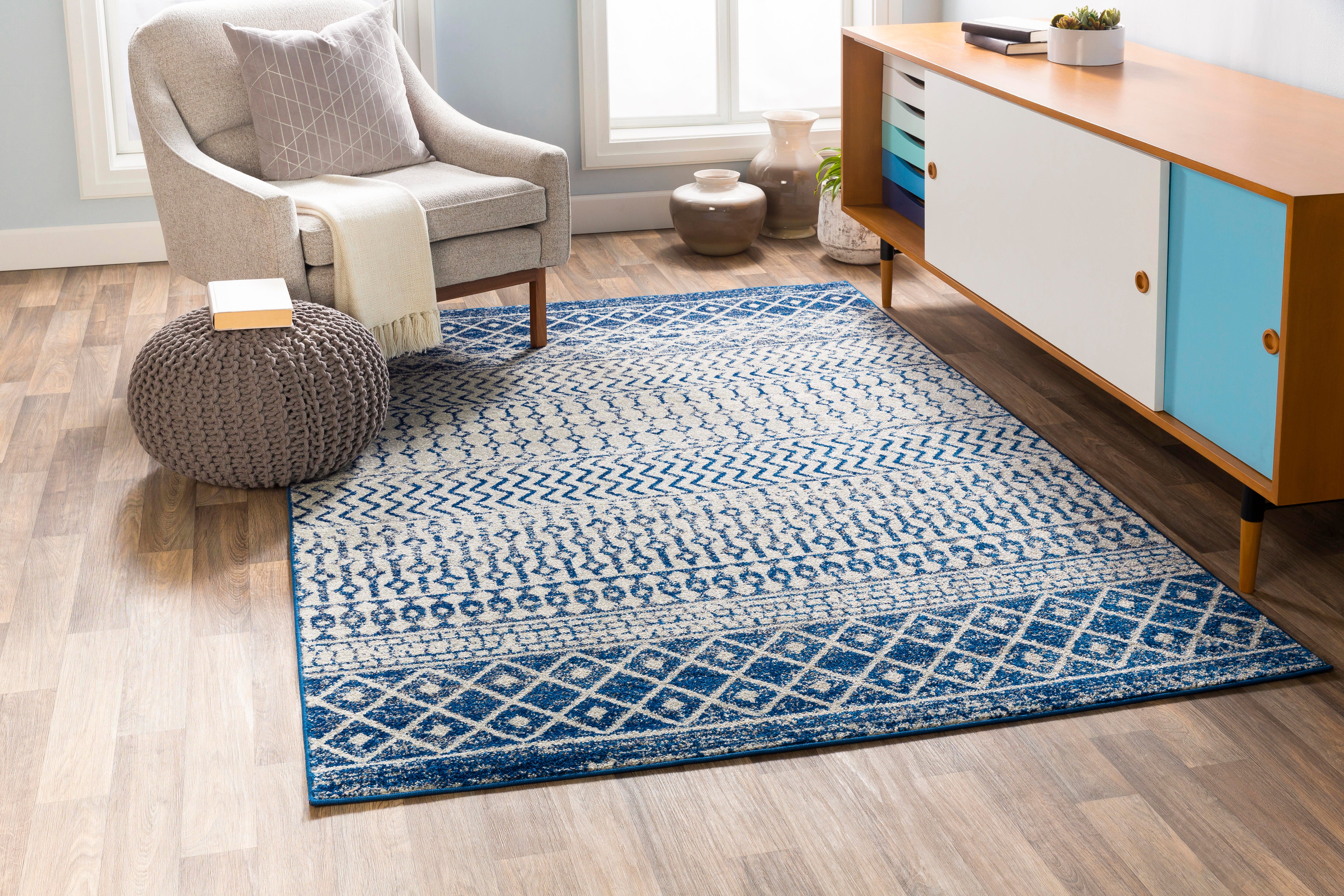 Surya Elaziz 7'10" x 10'3" Area Rug, Blue, rollover