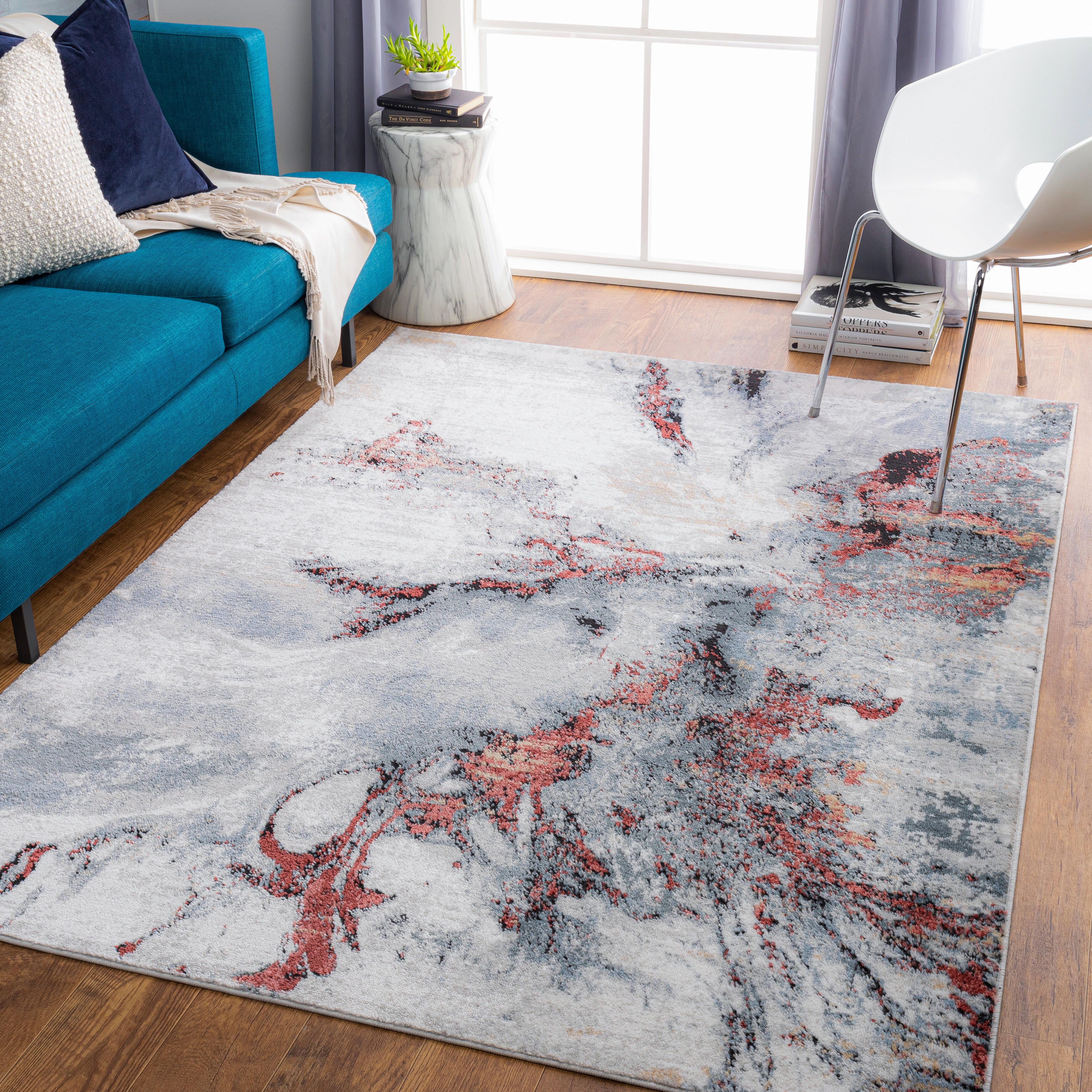 Home Accent Nickolas 7'10" x 10' Area Rug, Red/Burgundy, rollover