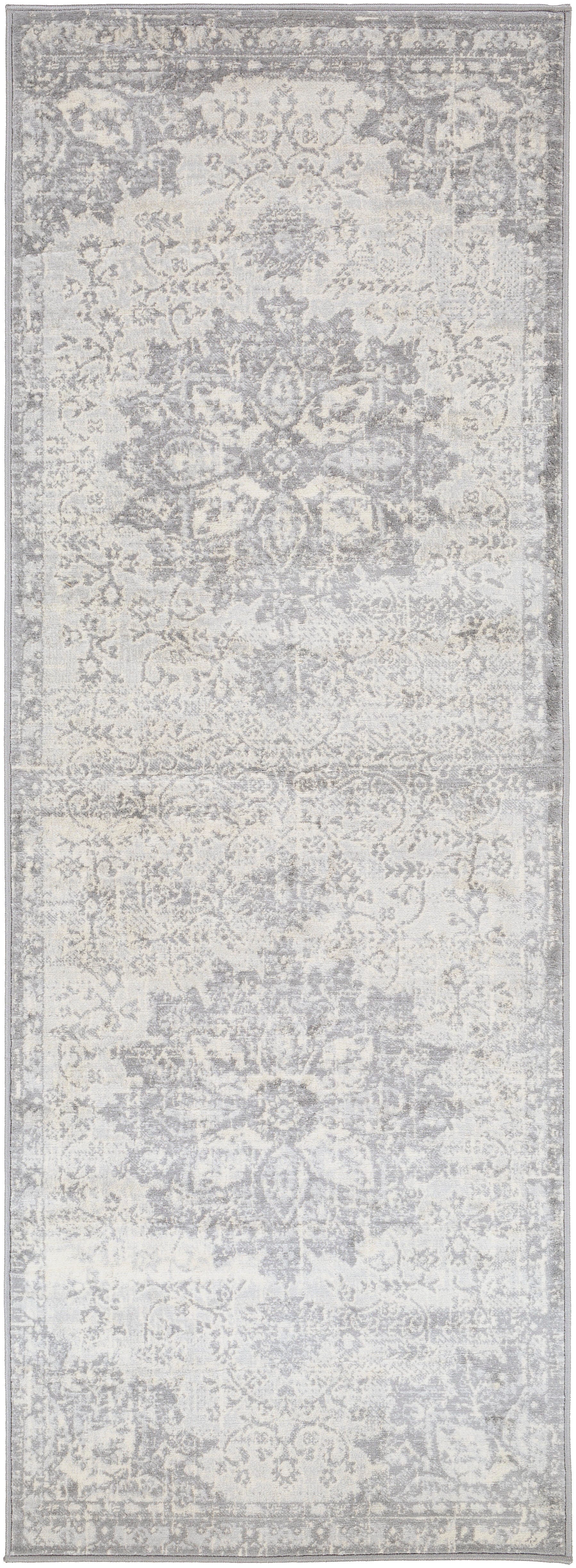 Surya Monaco 2'7" x 7'3" Runner Rug, Black/Gray, large