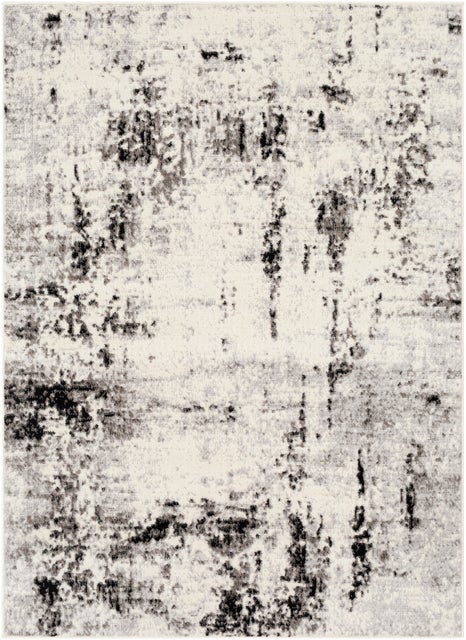 Livabliss Pisa 6'7" x 9' Area Rug, Black/Gray
