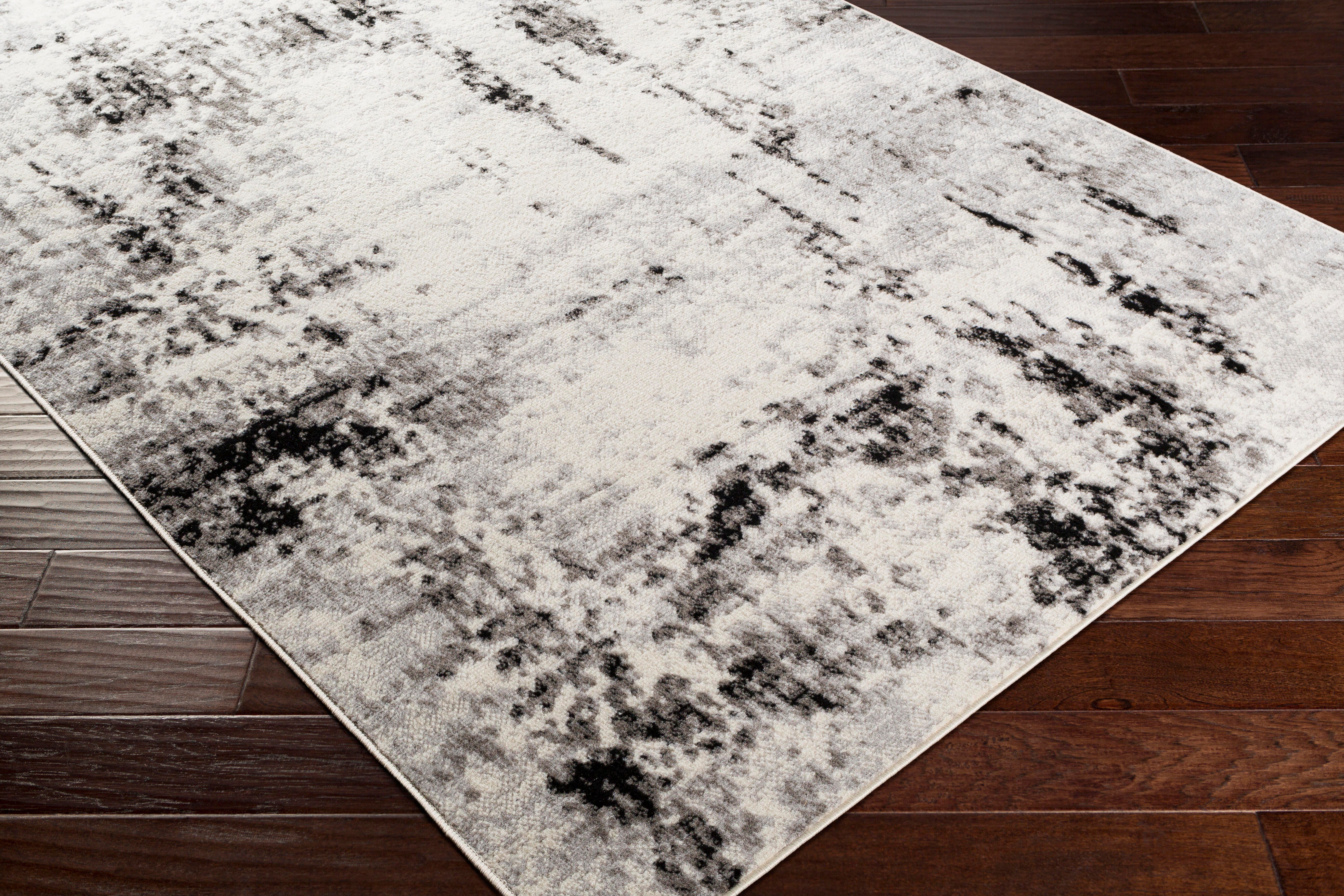 Surya Pisa 7'10" x 10' Area Rug, Black/Gray, large