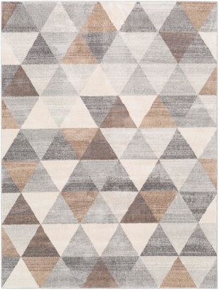Surya Roma 5'3" x 7'1" Area Rug, Black/Gray, large