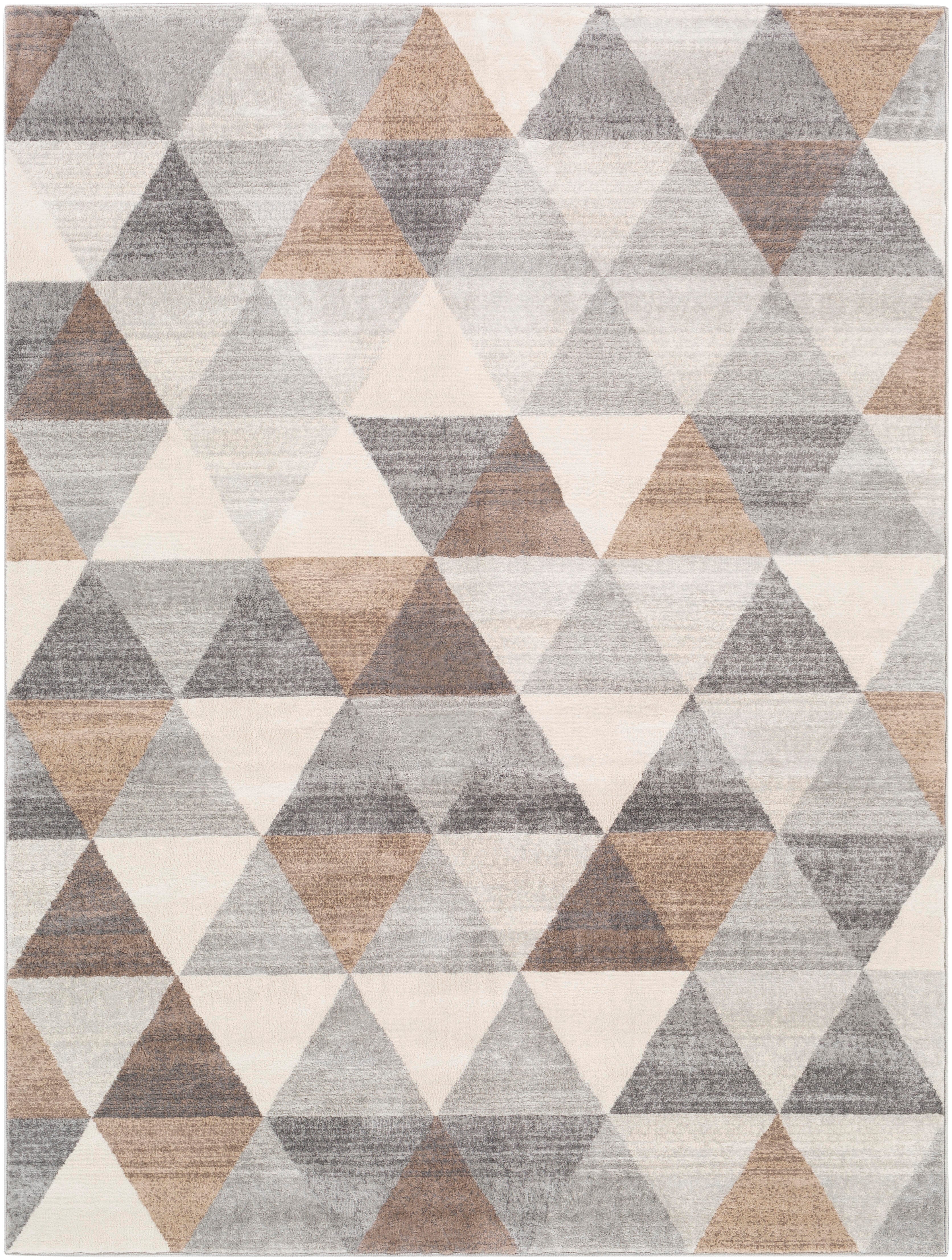 Surya Roma 6'7" x 9' Area Rug, Black/Gray, large