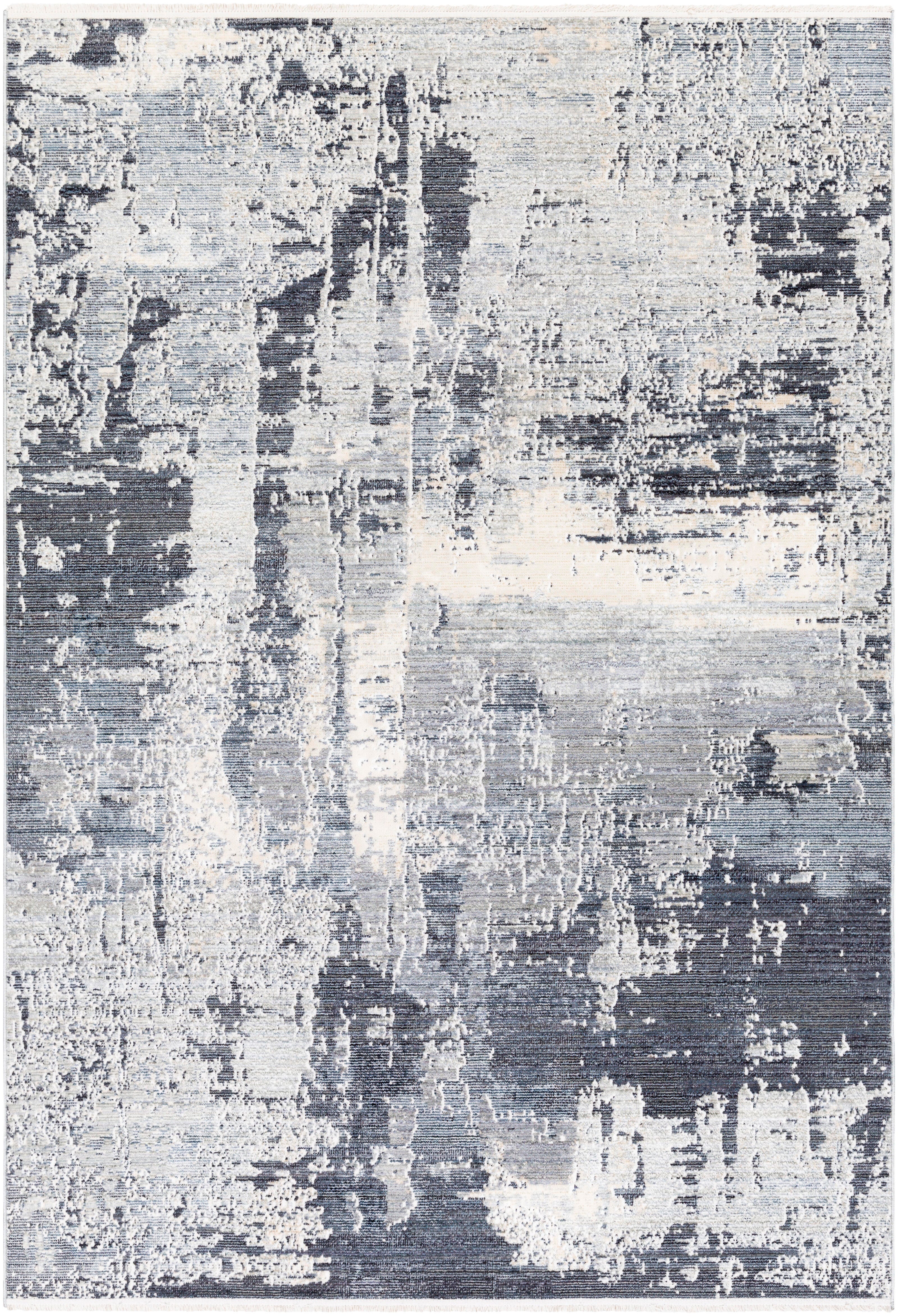 Home Accent Jin 3' x 4'11" Accent Rug, Black/Gray, large