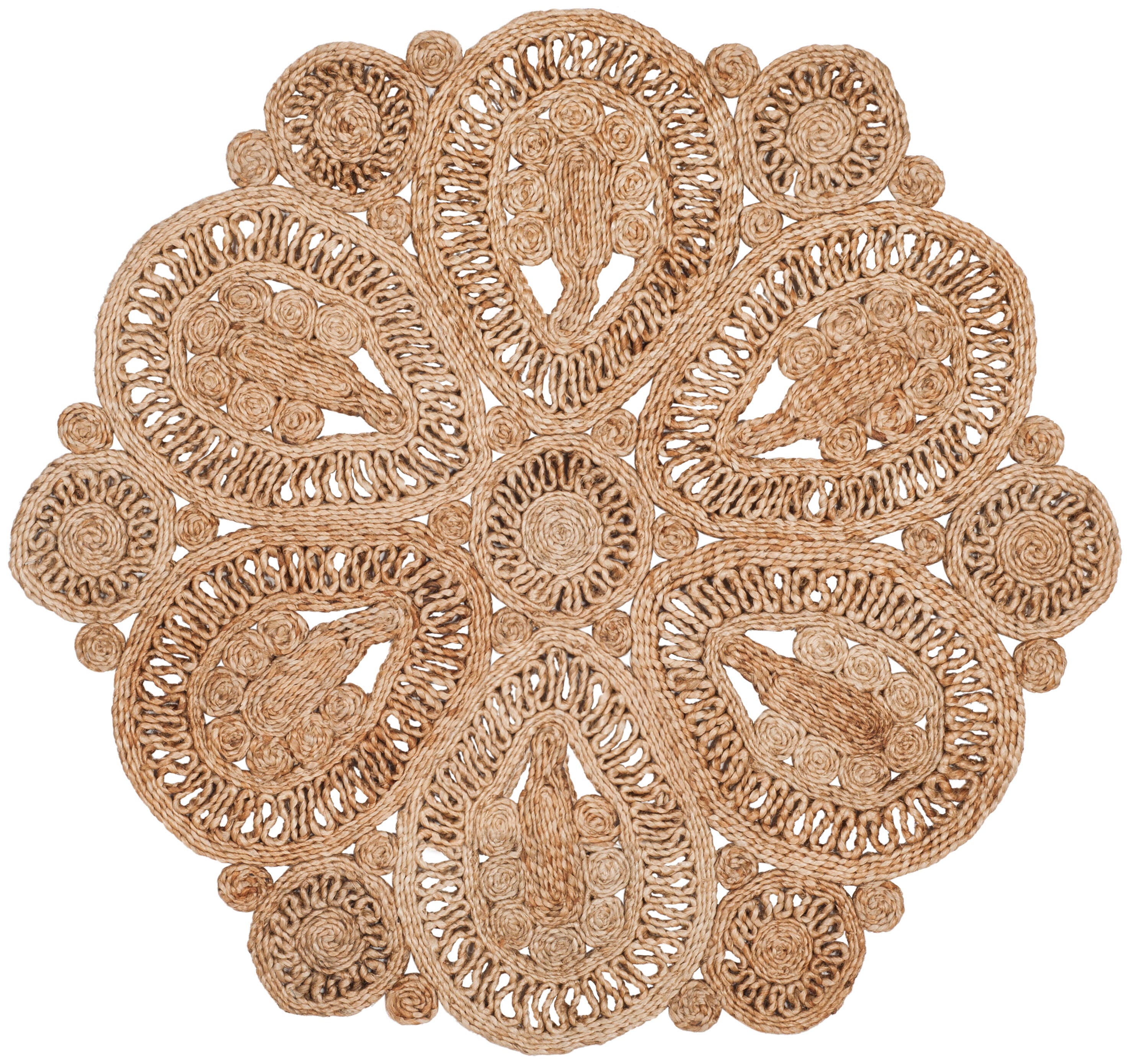 Safavieh Natural Fiber 3' x 3' Round Area Rug, , rollover
