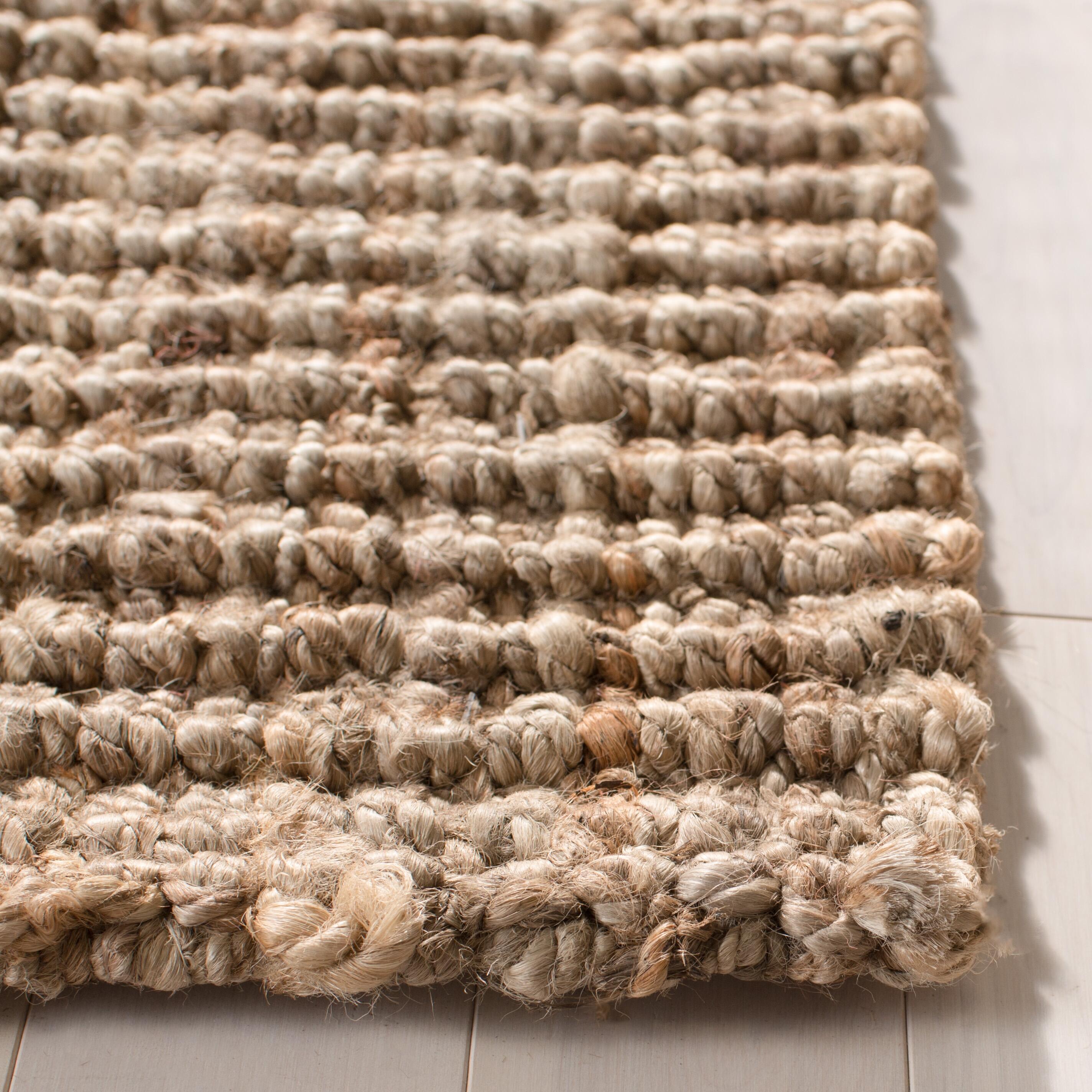Safavieh Natural Fiber Natural Fiber 2'-6 x 10' Runner, Natural/Gray, large