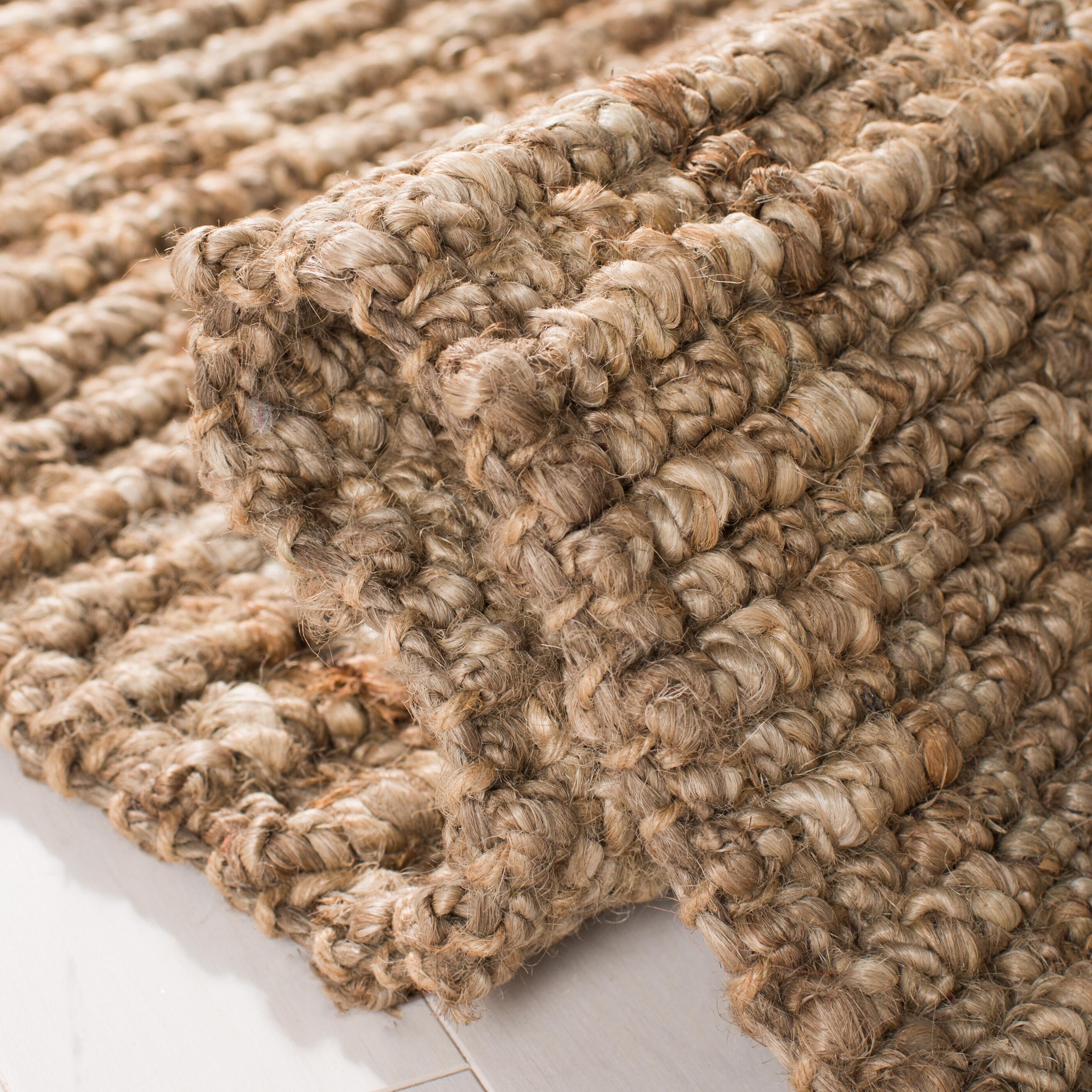 Safavieh Natural Fiber Natural Fiber 2'-6 x 18' Runner, Natural/Gray, large