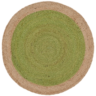 Safavieh Natural Fiber 3' x 3' Round Area Rug, Green/Natural, rollover