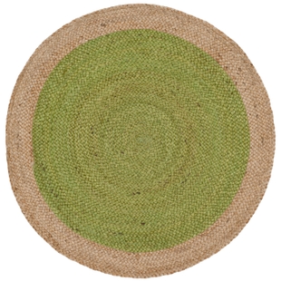 Safavieh Natural Fiber 4' x 4' Round Area Rug, Green/Natural, rollover