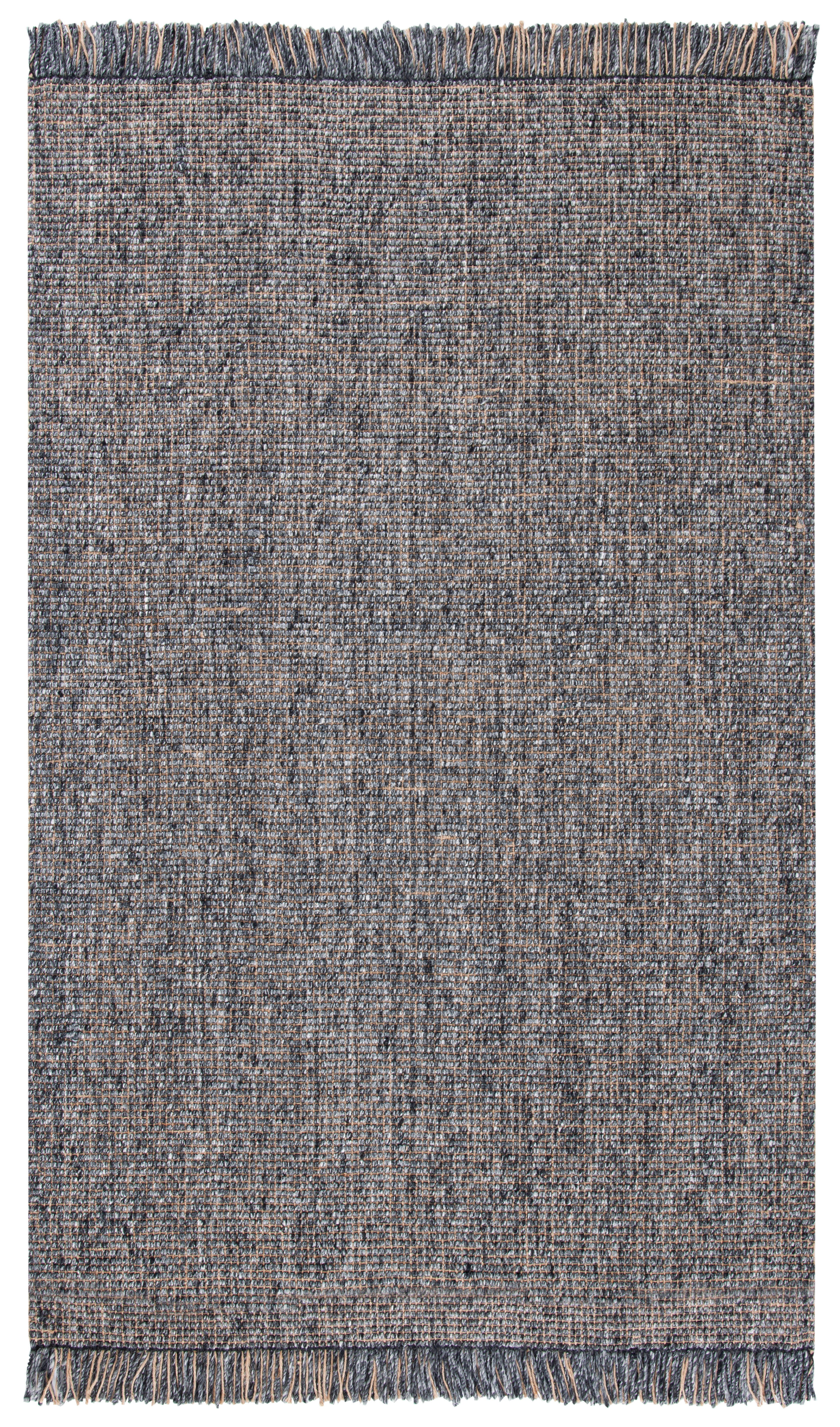 Safavieh Natural Fiber 4' x 6' Area Rug, Charcoal/Natural, large