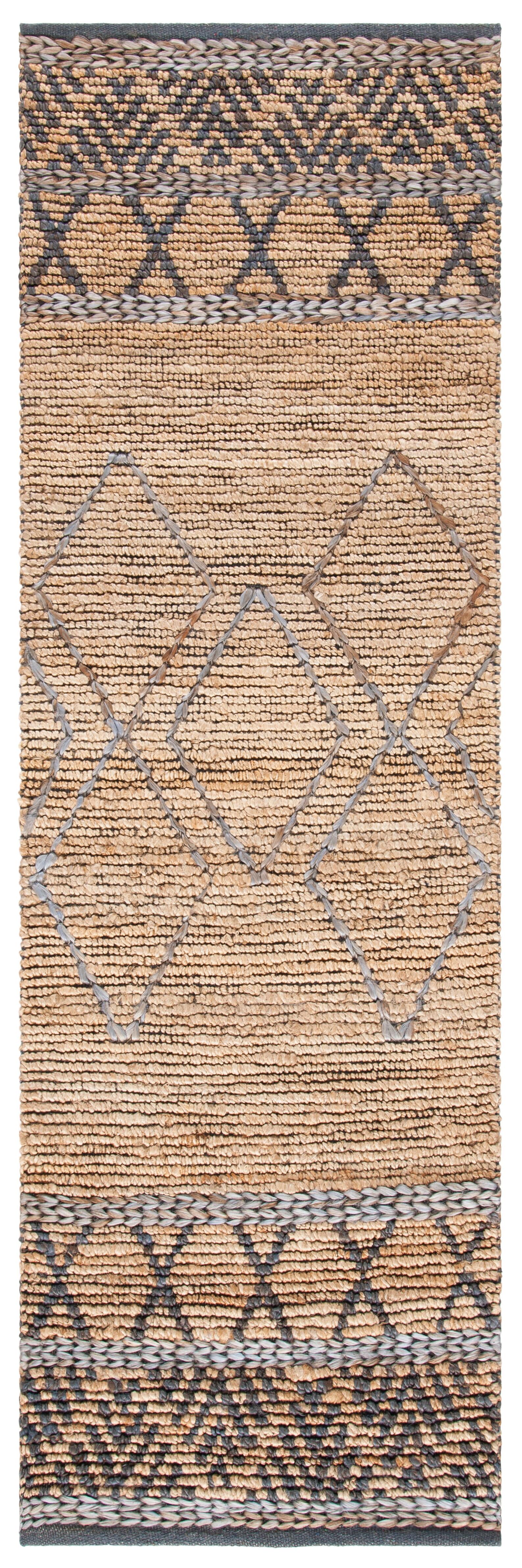 Safavieh Natural Fiber 2'-3 x 8' Runner, Beige/Gray