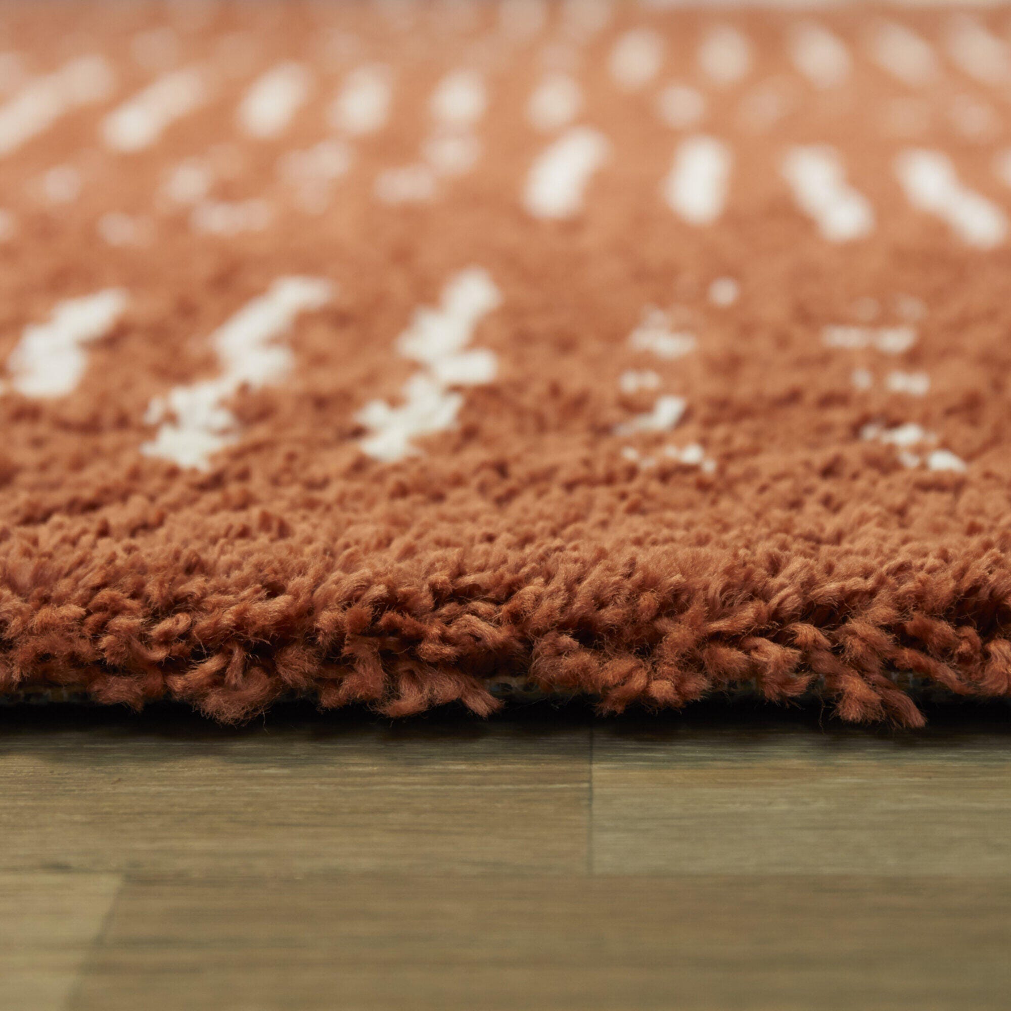 Balta Kalpana Tribal Shag 2' 2" x 7' Runner, Burnt Orange, large