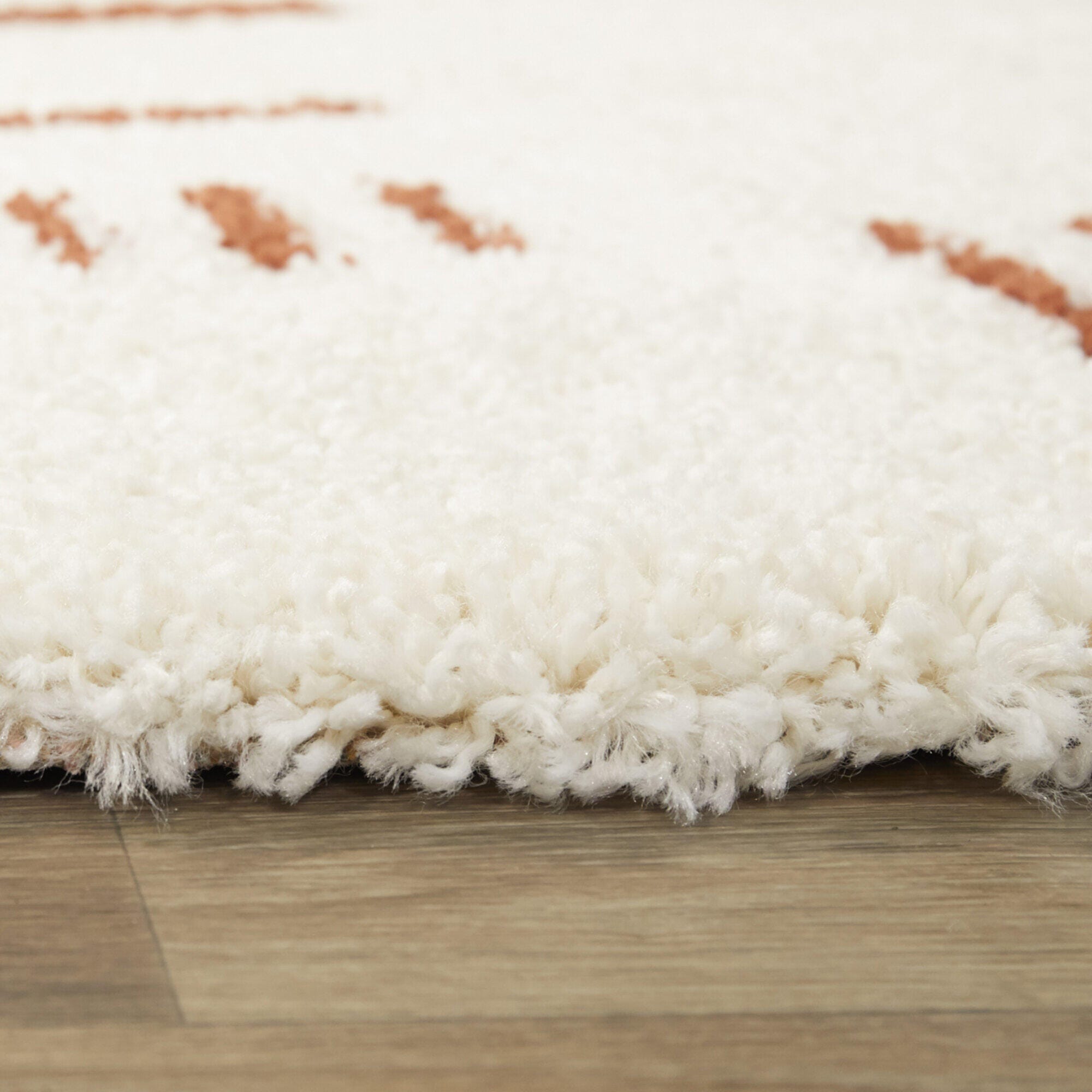 Balta Rupa Boho Moroccan Shag 2' 7" x 7' Runner Rug, Rust, large
