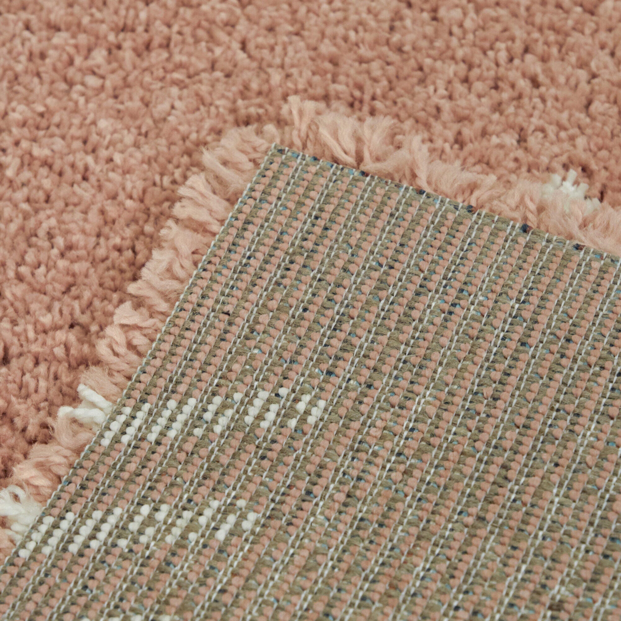Balta Rupa Boho Moroccan Shag 6' 7" x 9' Area Rug, Pink, large