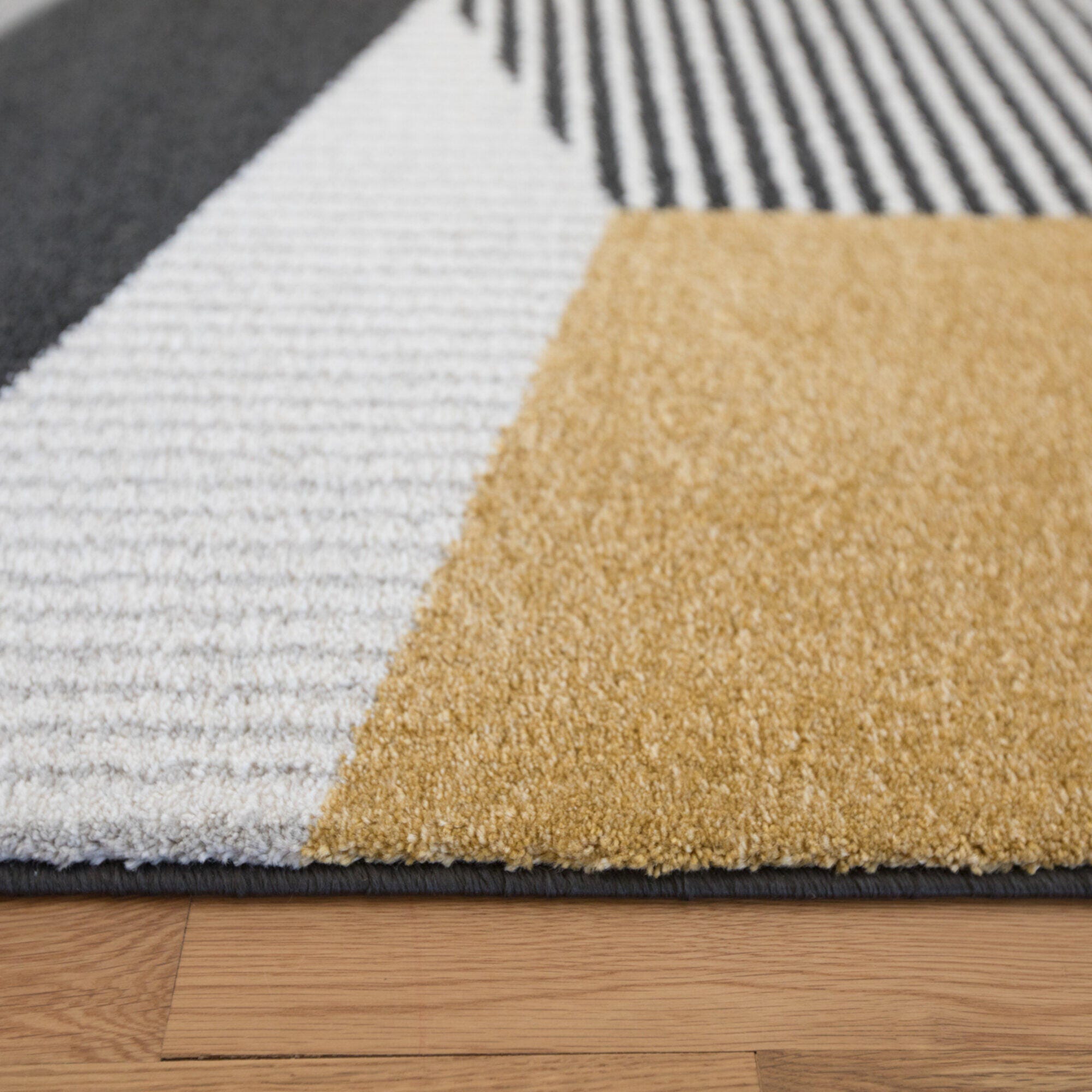 Balta Evelina Elle Gold Modern Geometric 2' x 7' Runner, Gold, large