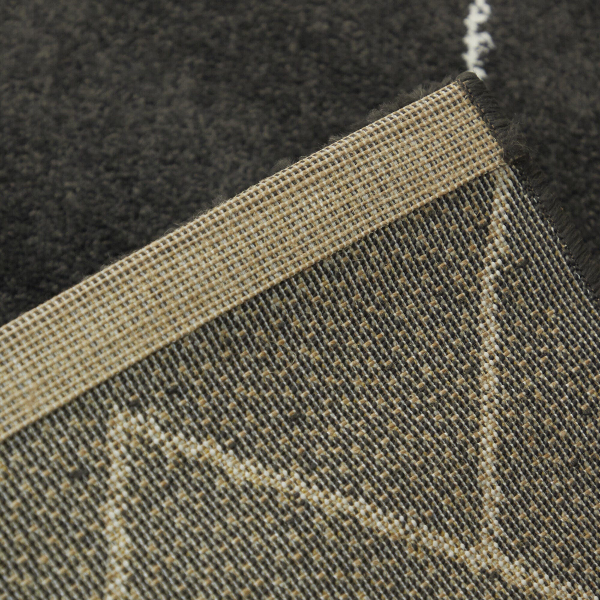 Balta Clara Transitional Moroccan 4' 4" x 6' Runner Rug, Black, large