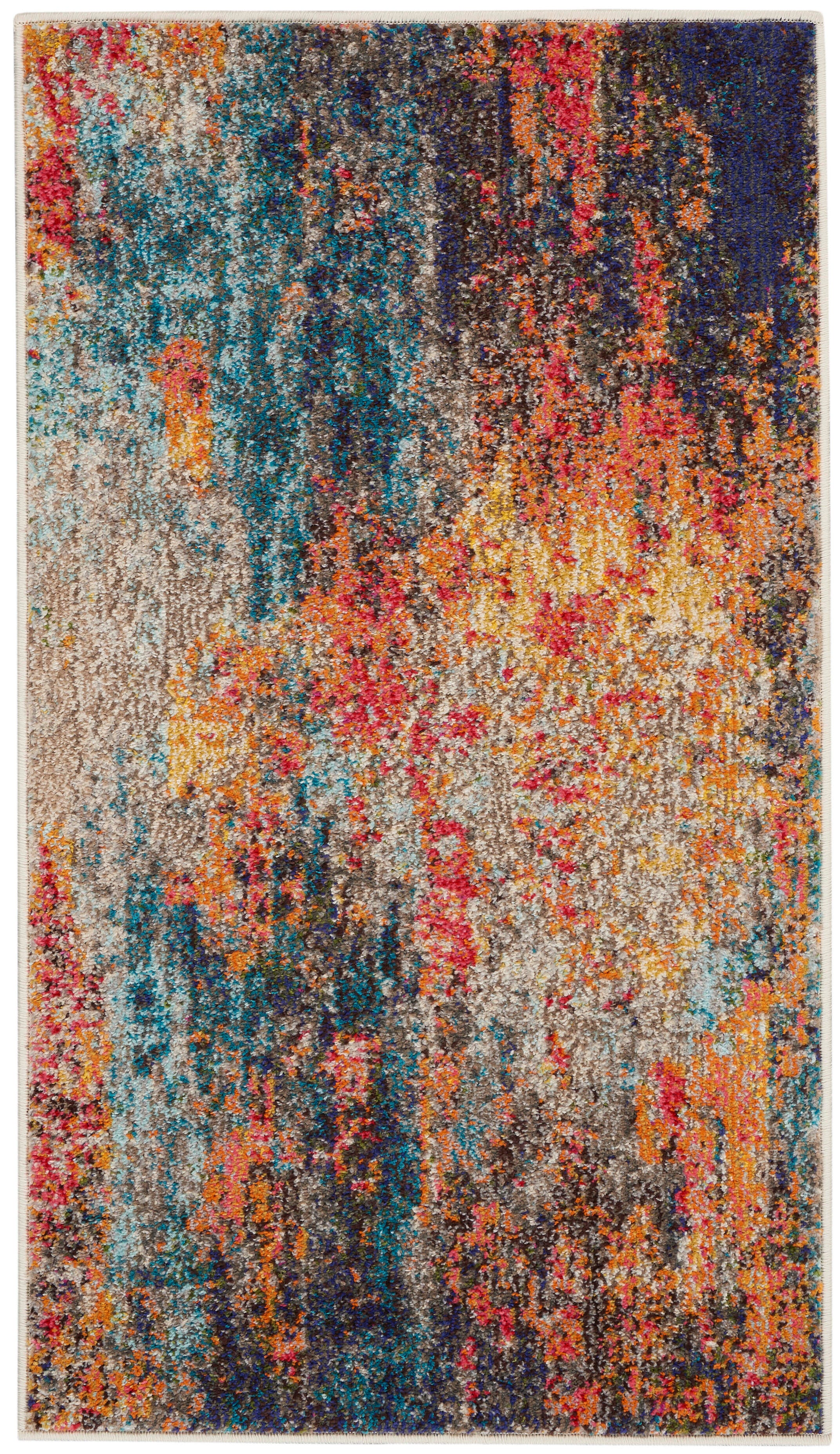 Nourison Nourison Celestial 2'2" x 3'9" Multicolor Modern Indoor Rug, Multi, large