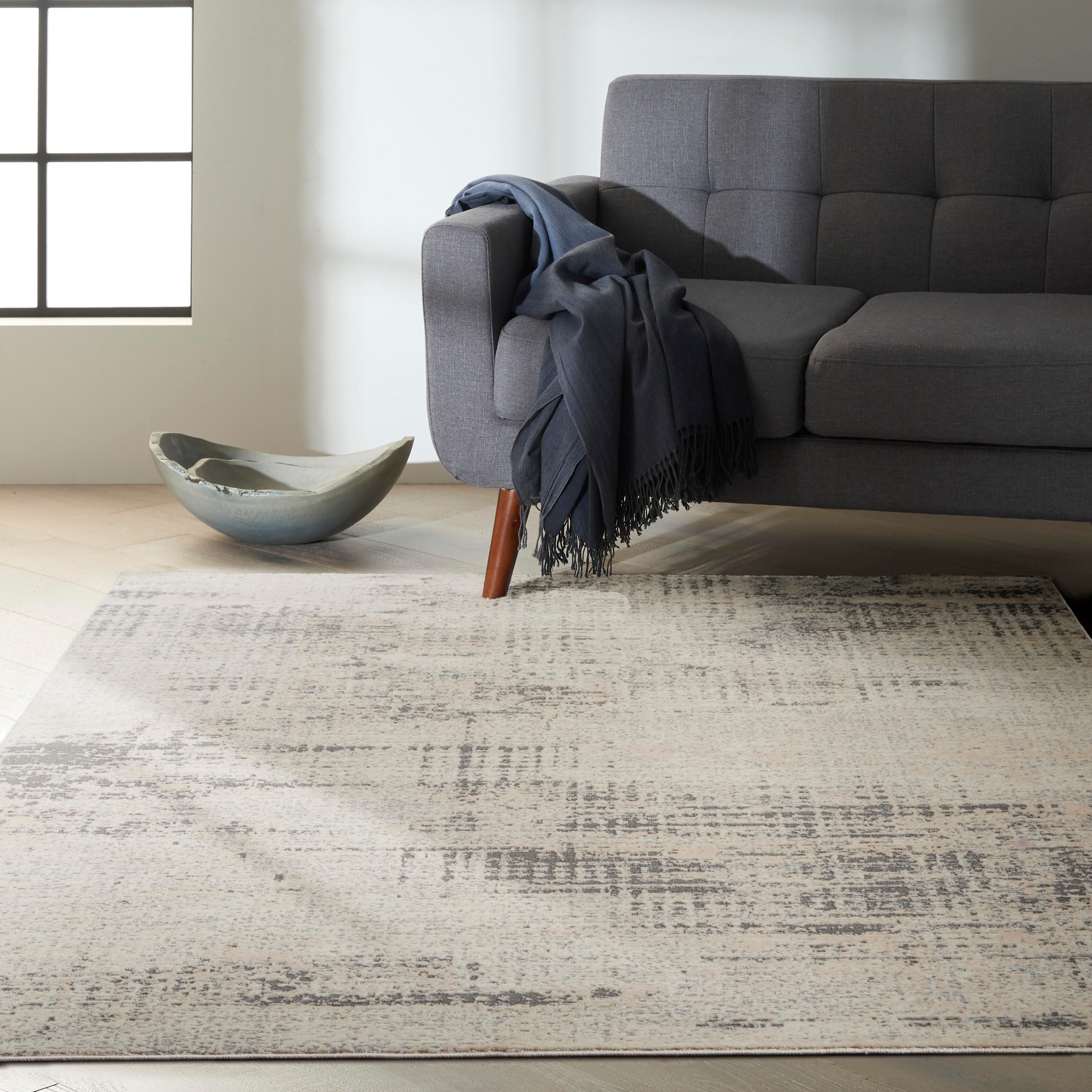 Calvin Klein Calvin Klein Ck950 Rush 2'3" x 7'3" Grey/Beige Modern Indoor Rug, Gray/Beige, rollover