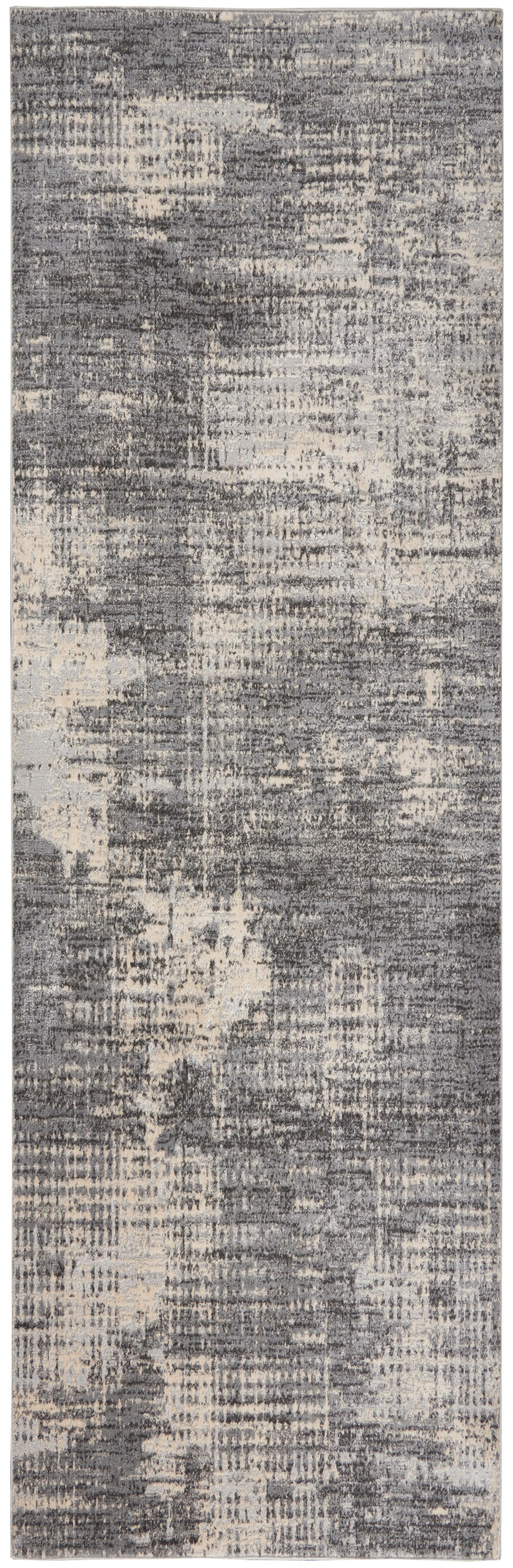 Calvin Klein Calvin Klein Ck950 Rush 2'3" x 7'3" Grey/Beige Modern Indoor Rug, Gray/Beige, large