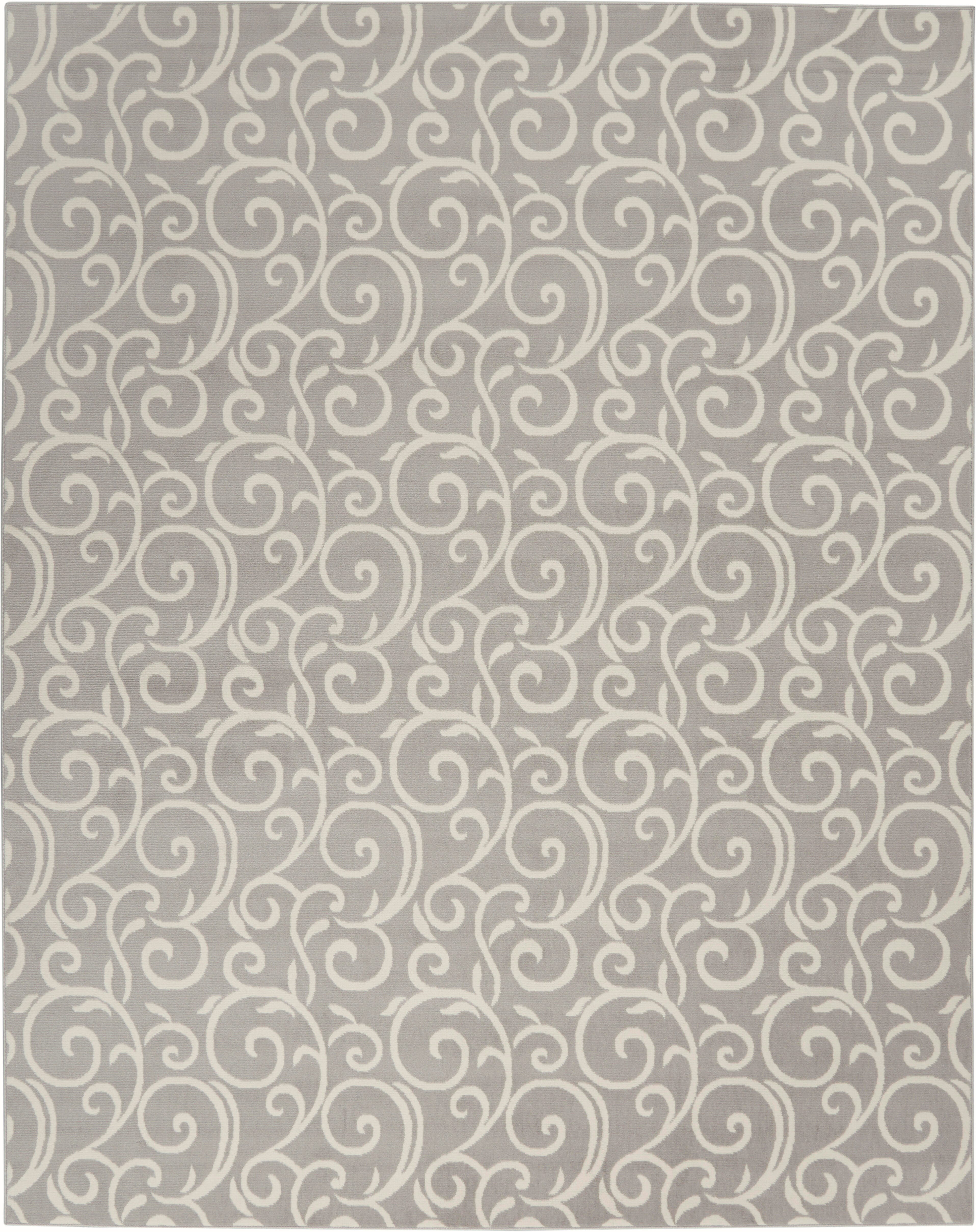 Nourison Nourison Grafix 7' x 10' Grey Contemporary Indoor Rug, Gray, large