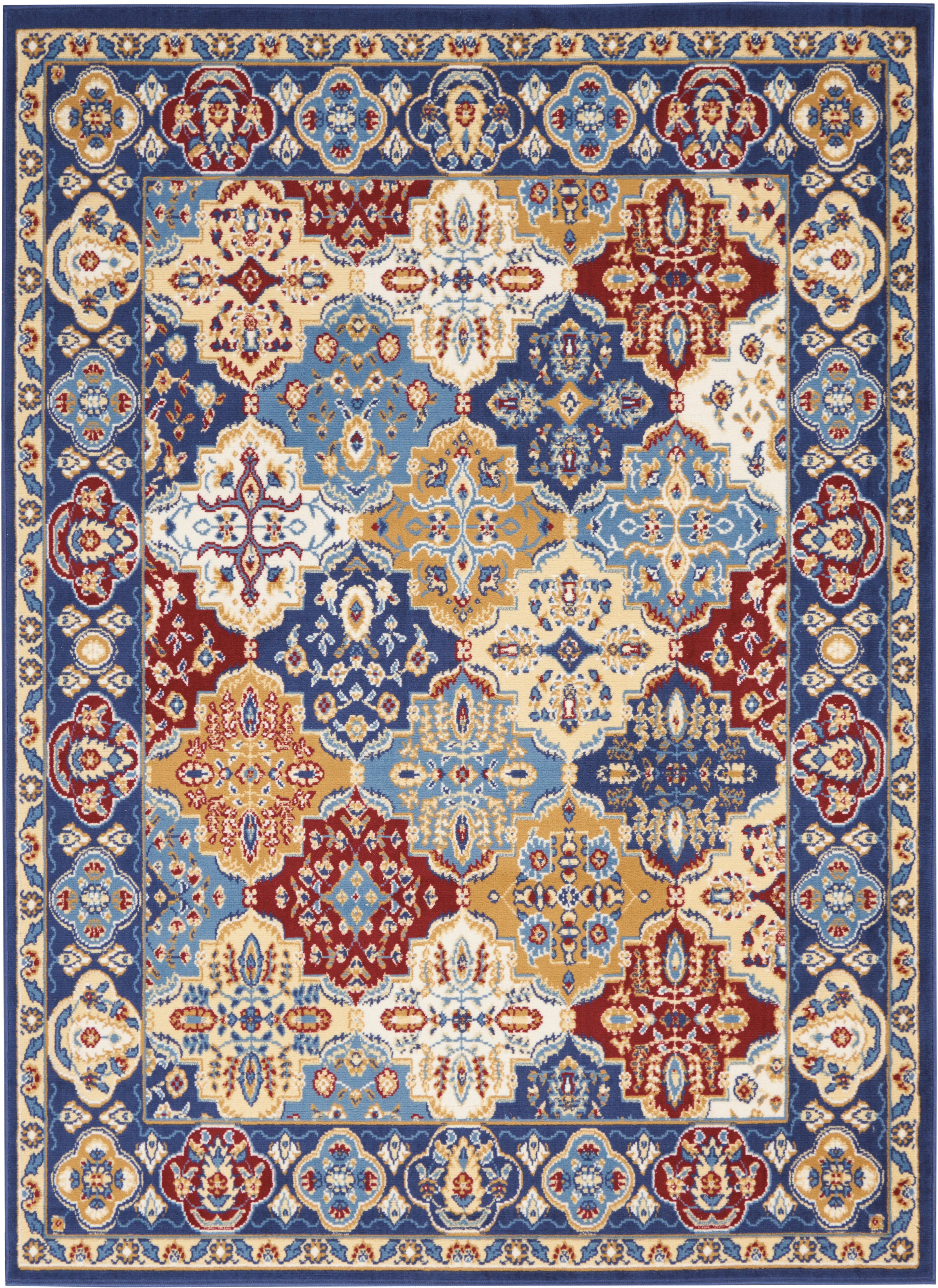 Nourison Home Nourison Grafix 3'9" x 5'9" Multicolor Bohemian Indoor Rug, Multi, large
