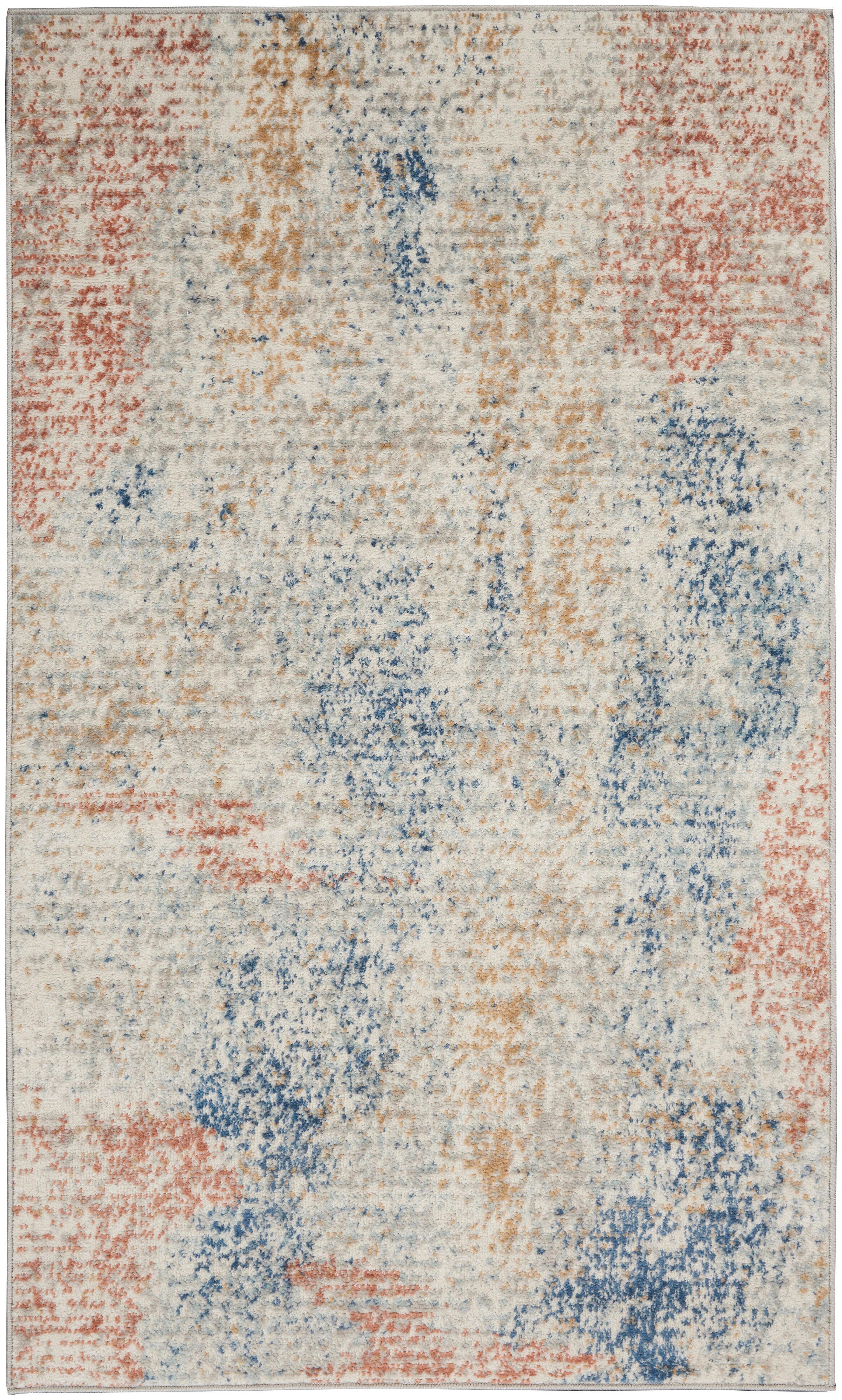 Nourison Home Nourison Quarry 3' x 5' Ivory/Multi Contemporary Indoor Rug, , large