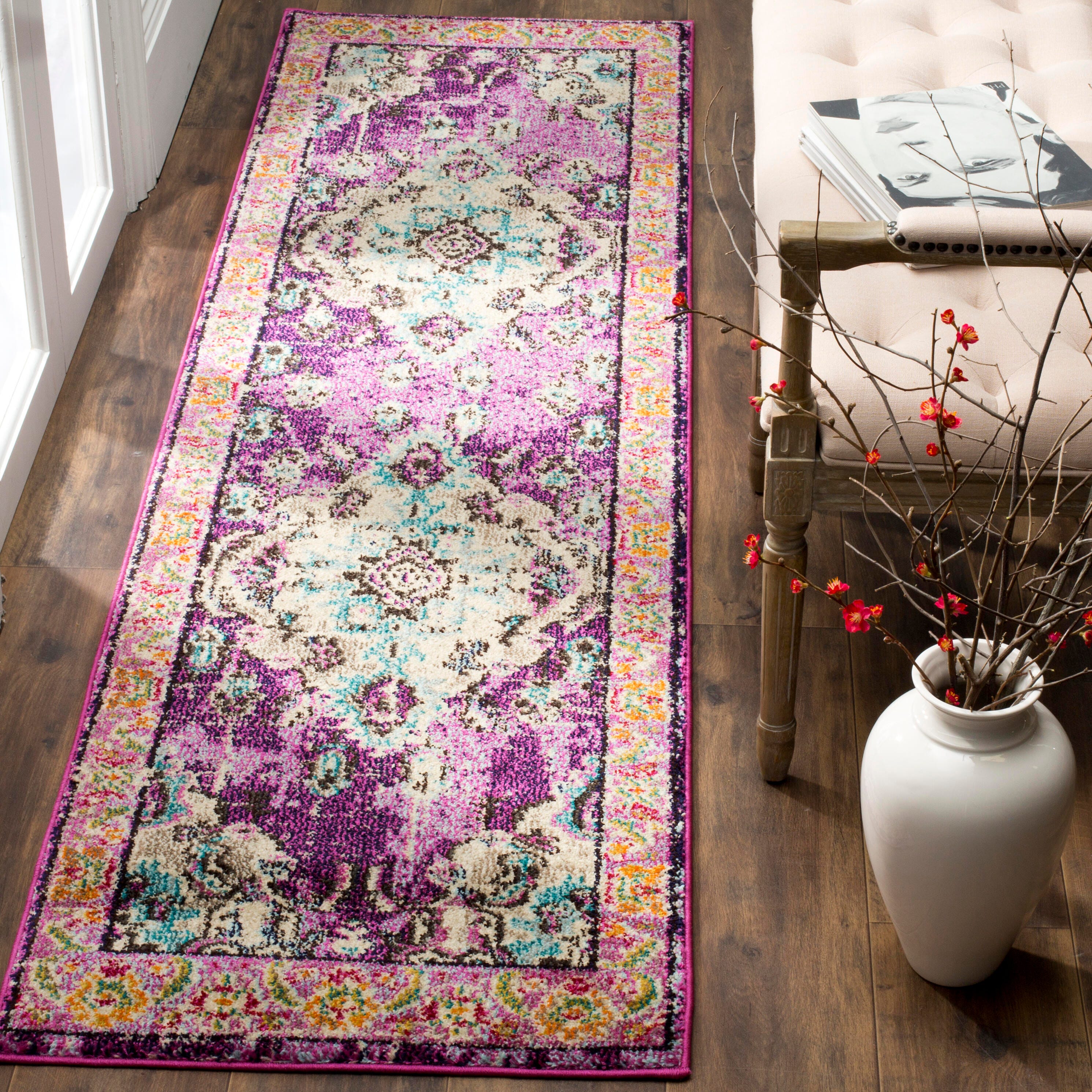 Safavieh Monaco Monaco 2'2" x 8' Runner, Purple, large