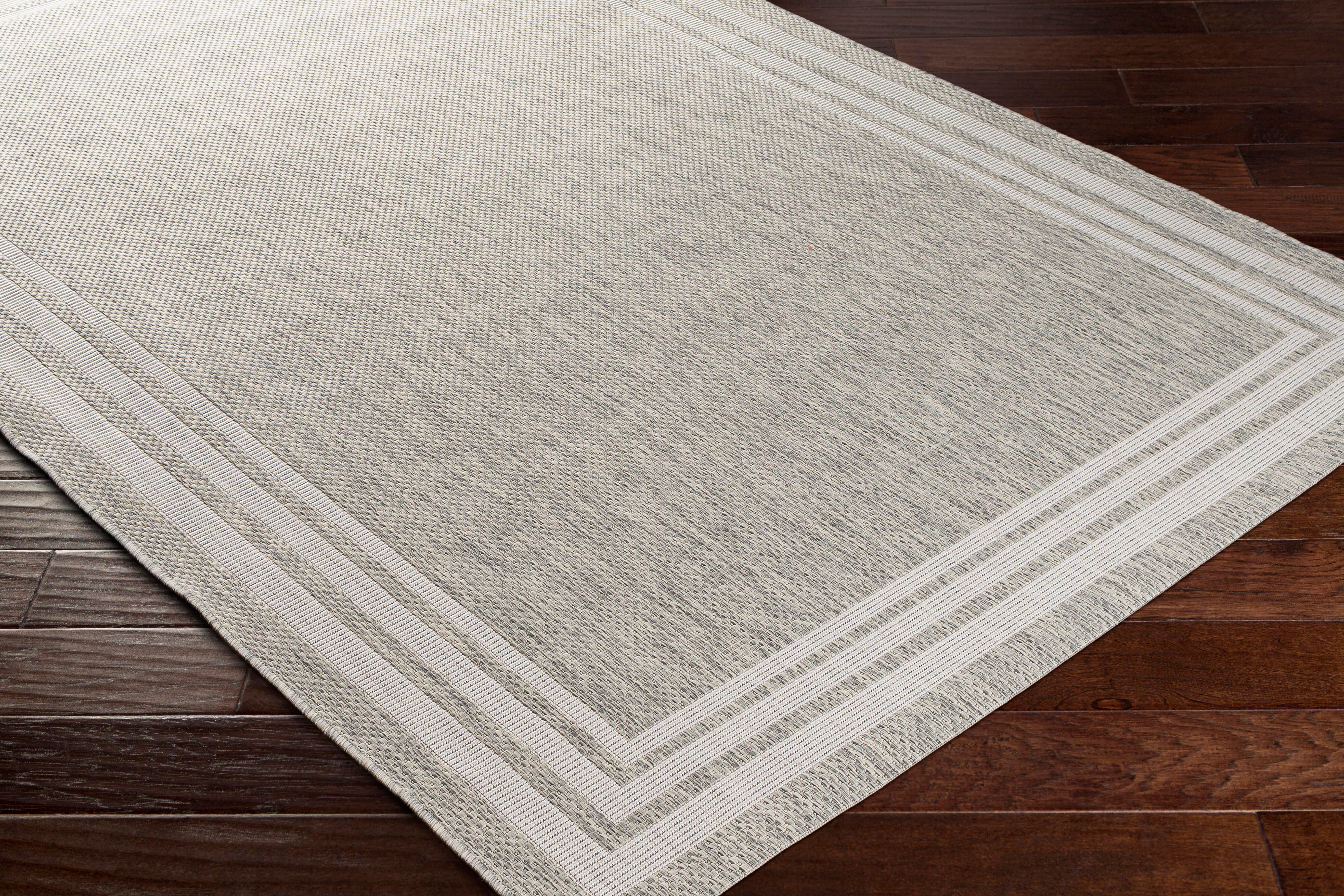 Surya Eagean 5'3" Round Area Rug, Beige, large