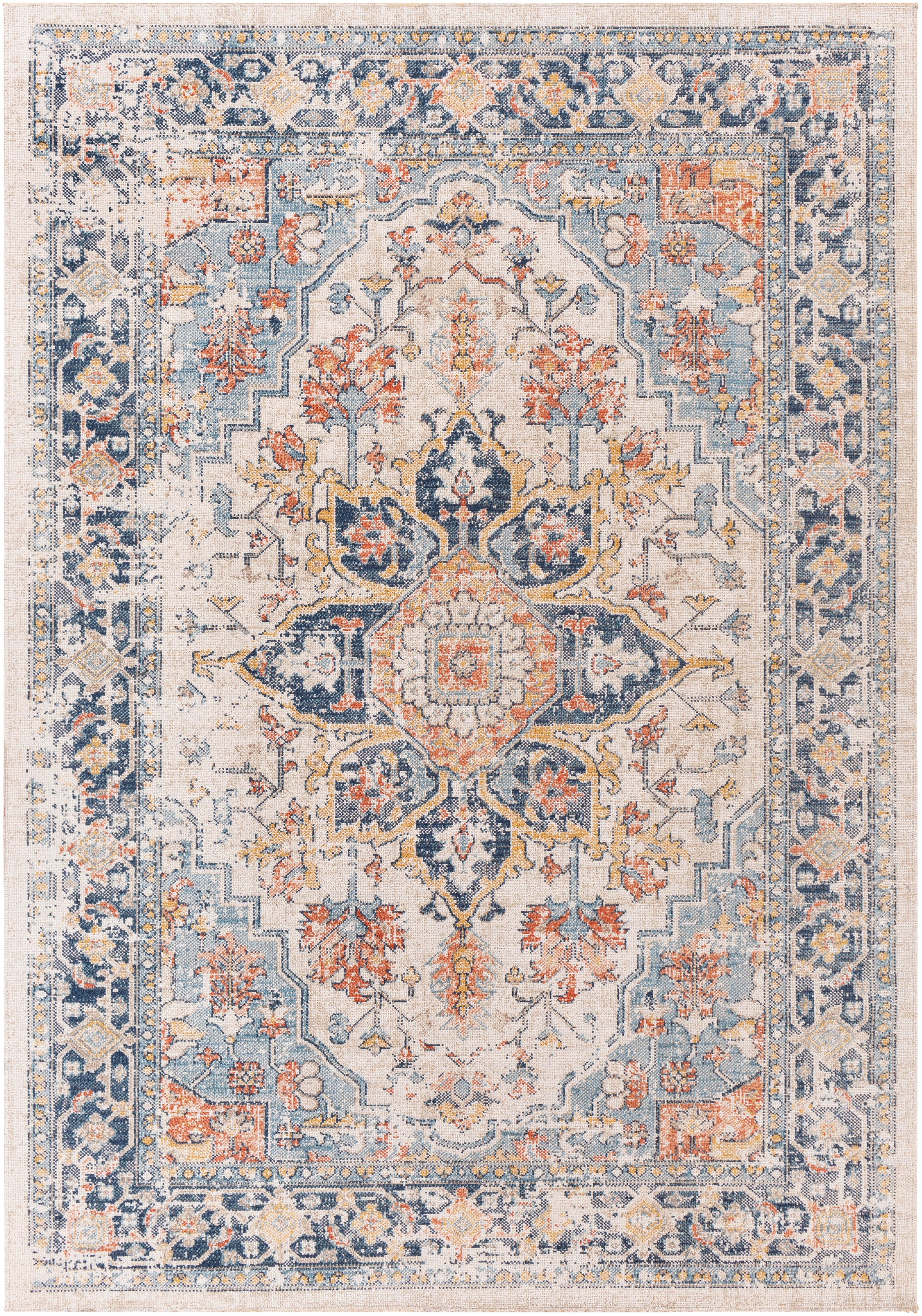 Surya Huntington 5'3" x 7' Area Rug, Dark Blue, large