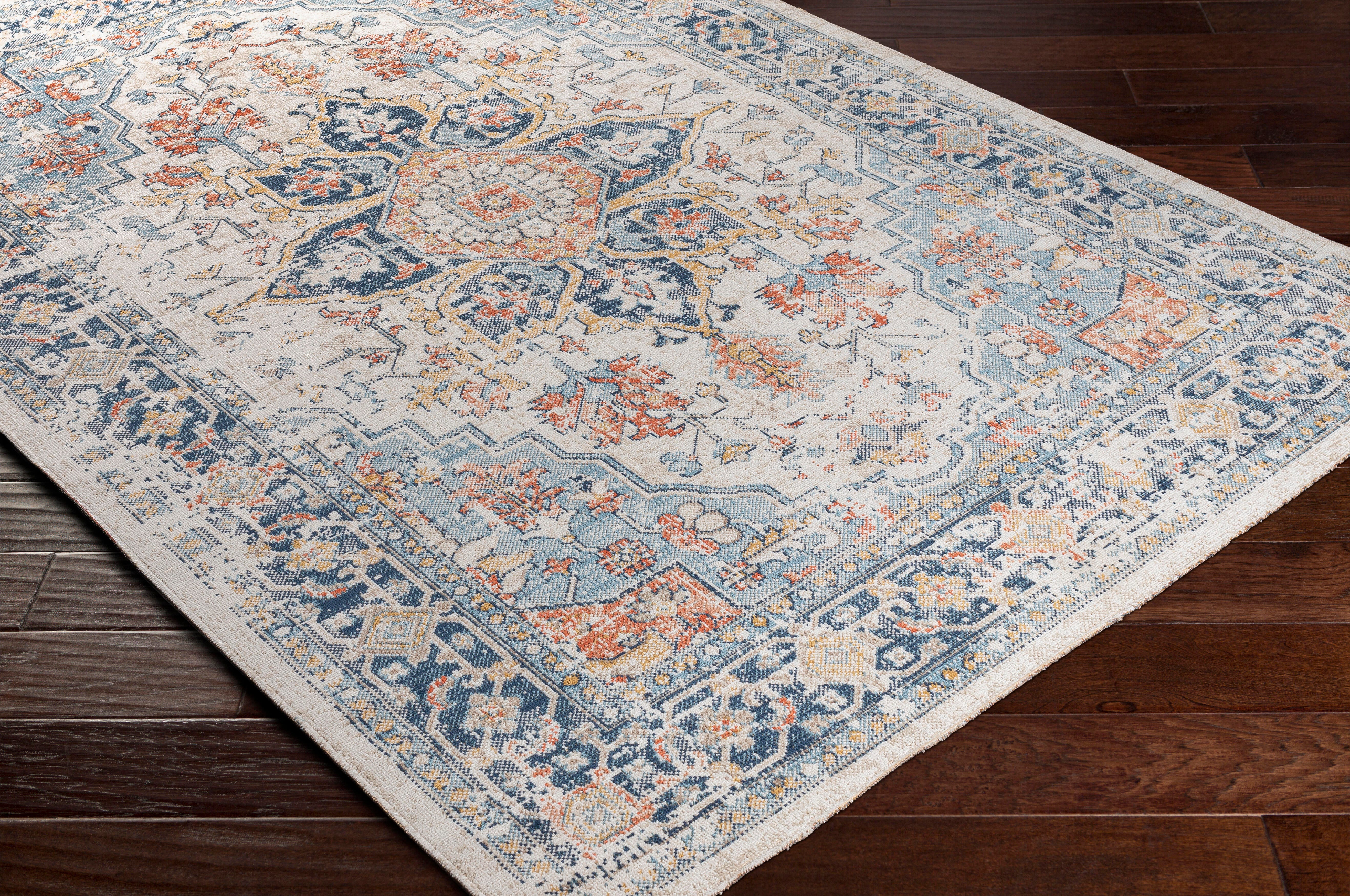 Surya Huntington 7'10" x 10' Area Rug, Dark Blue, large